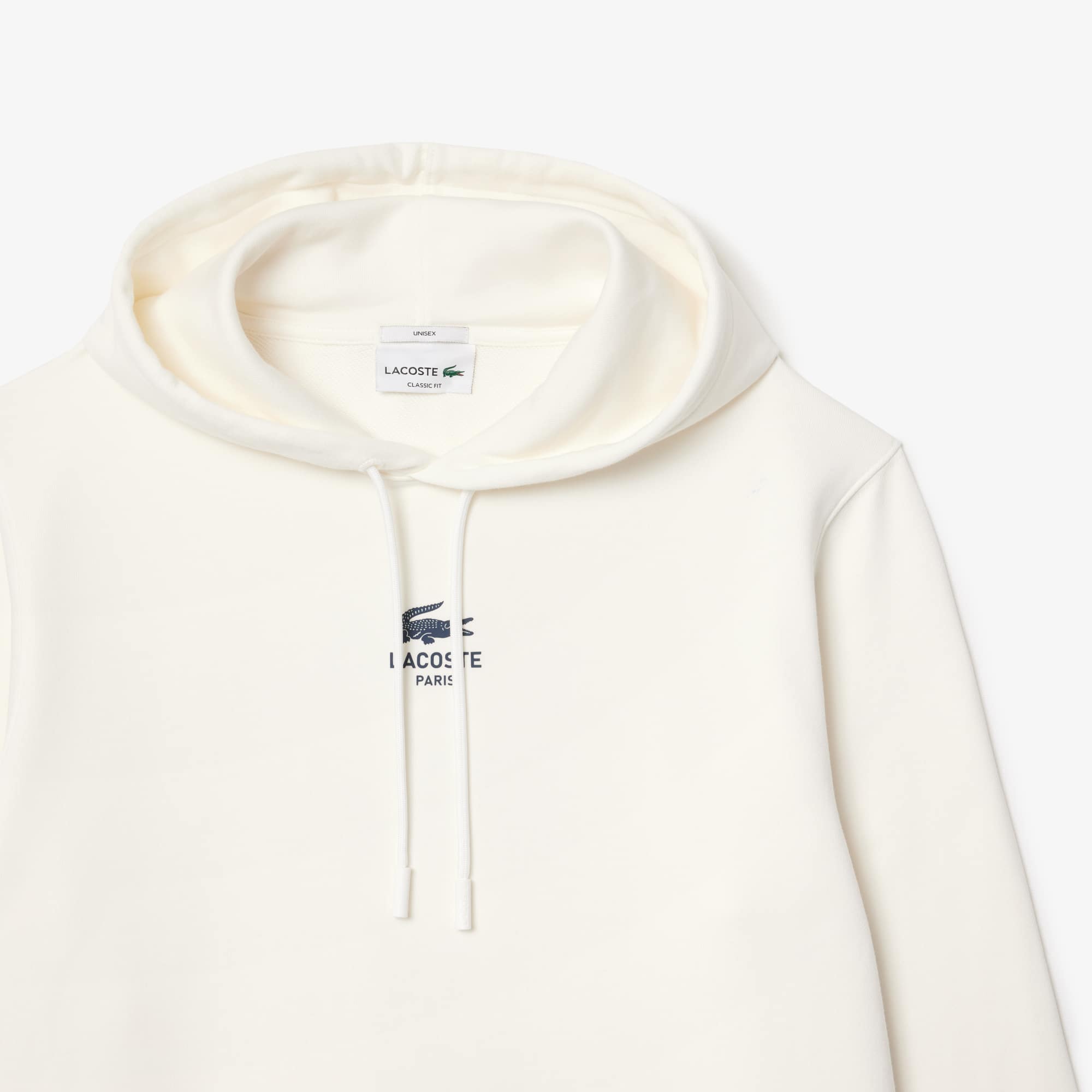 Unisex Print Hoodie - White