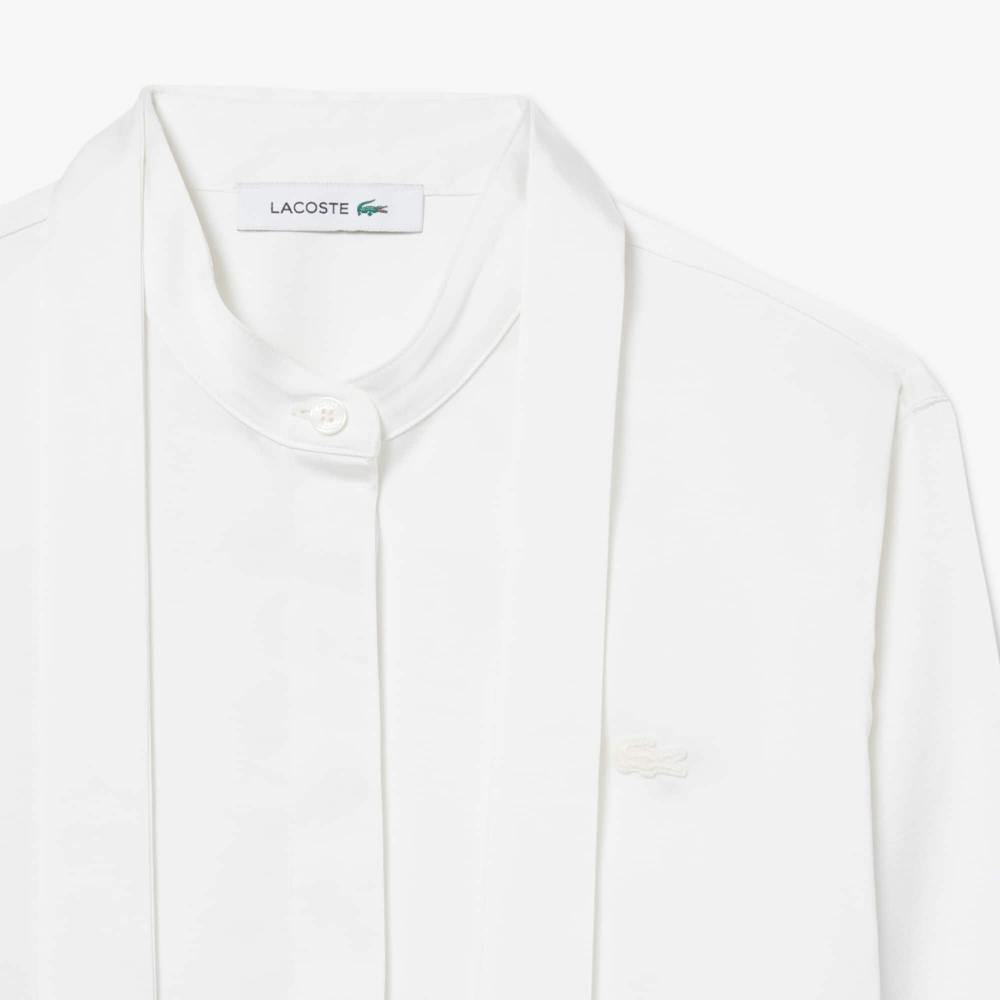 Regular Fit Removable Tie Collar Shirt - White