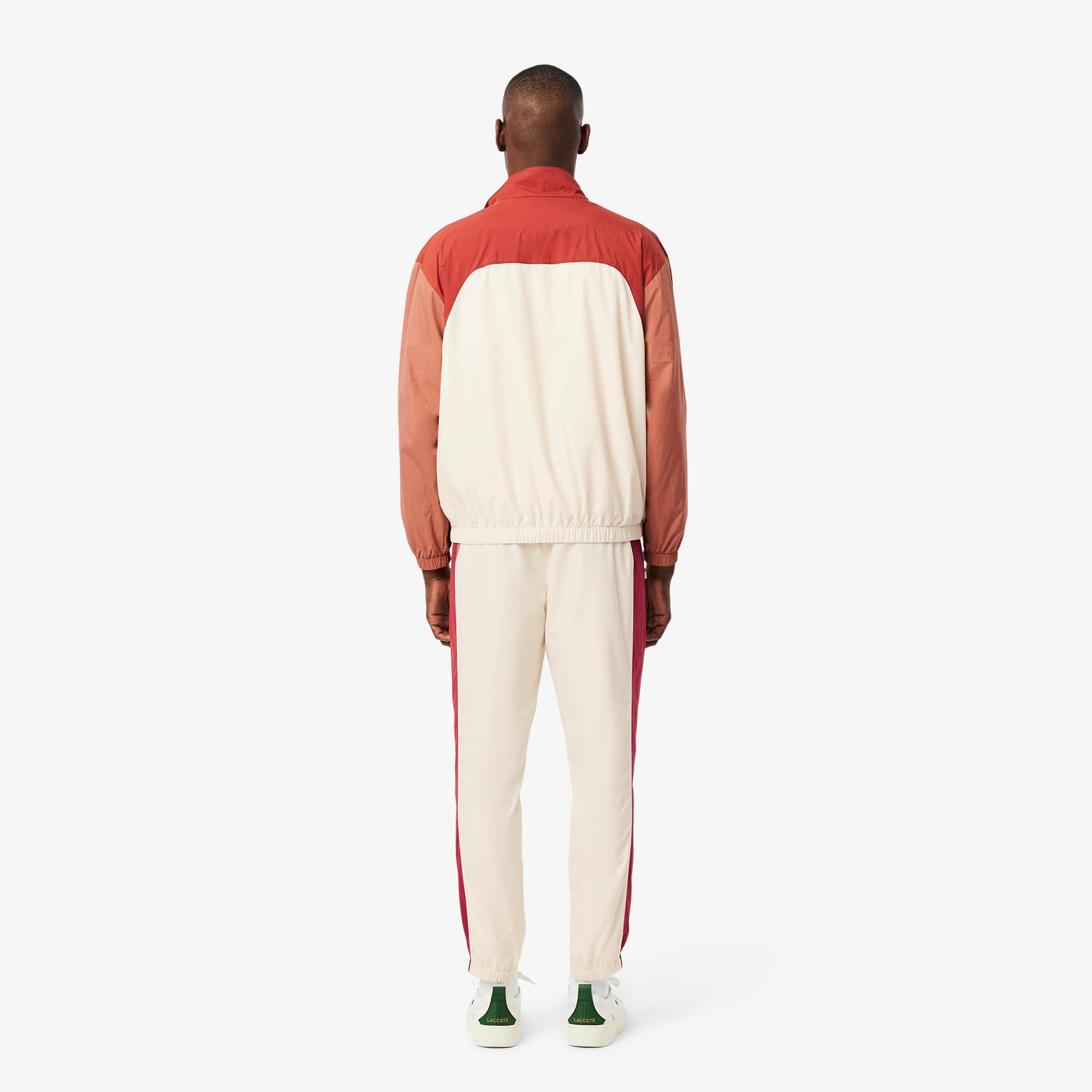 Men's Lightweight Water-Repellent Sweatpants - White / Brown / Light Brown