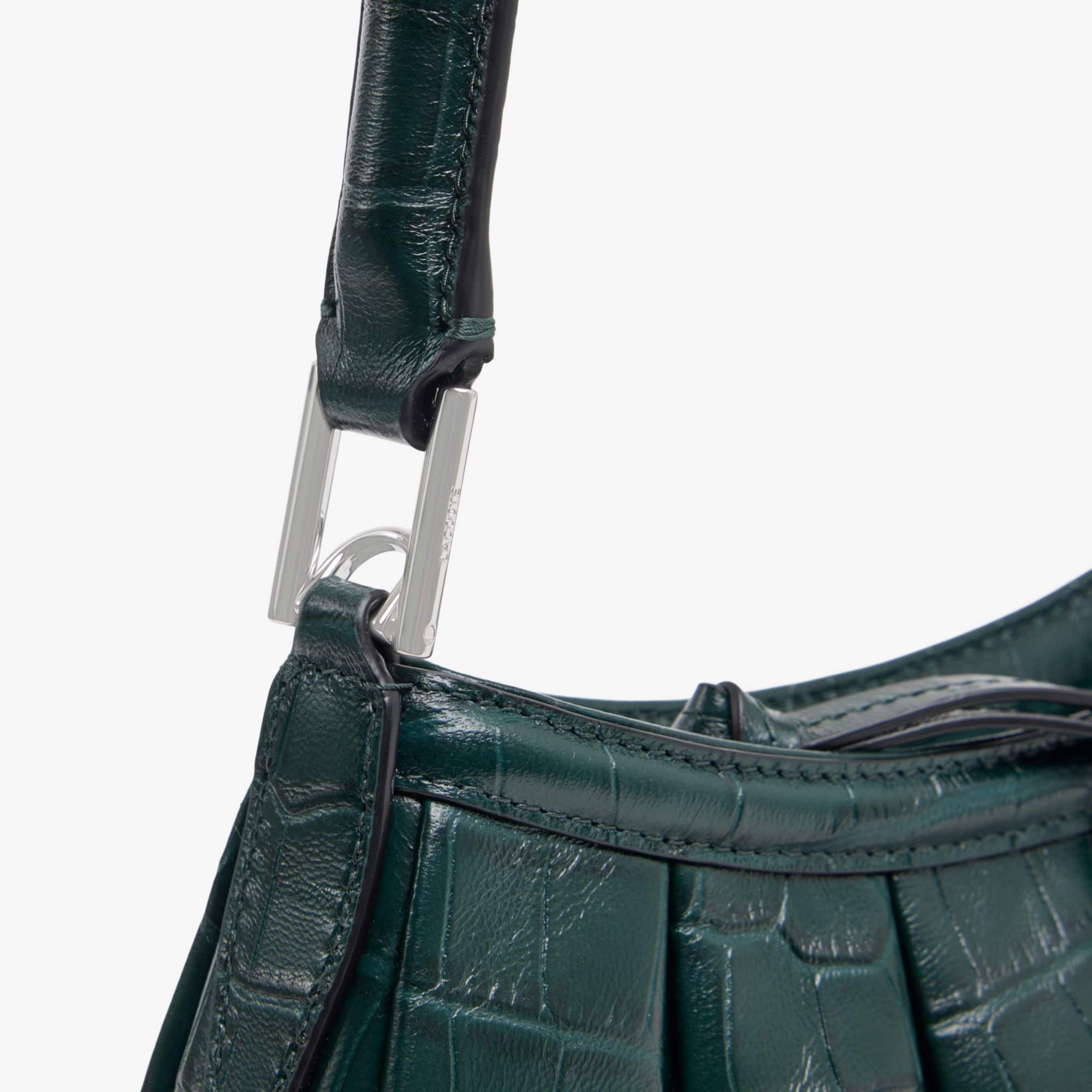 Runway Small Lenglen Effect Leather Bag - Green gables