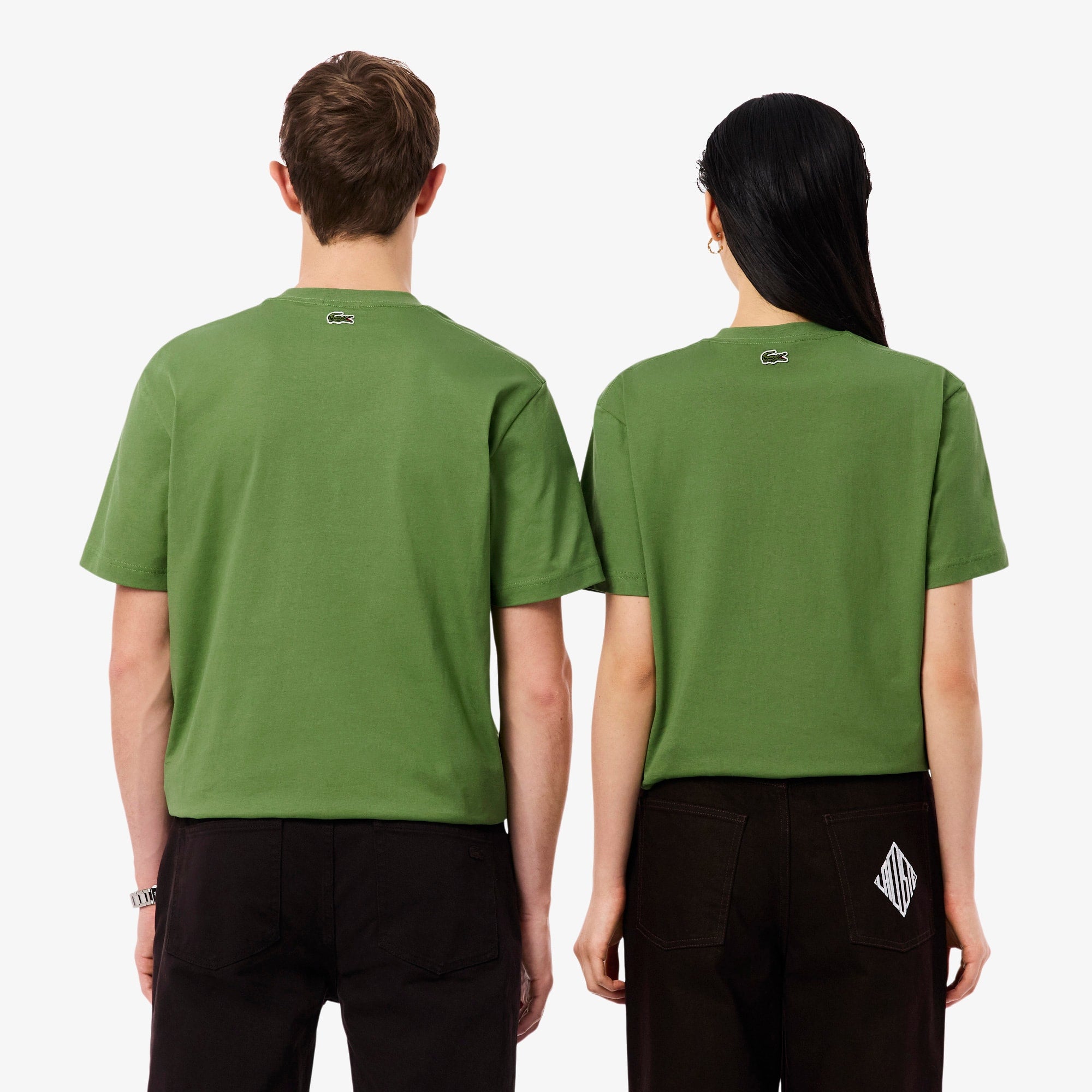 Embroidered Cotton T-Shirt - Green