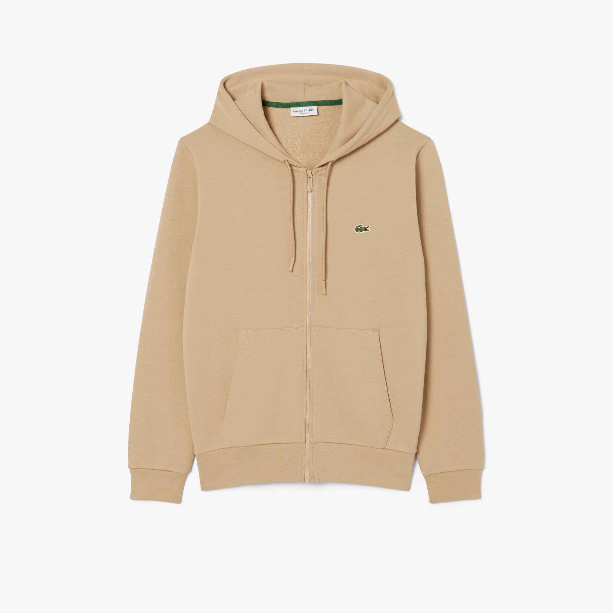 Men's Classic Fit Zip-Up Fleece Sweatshirt - Beige