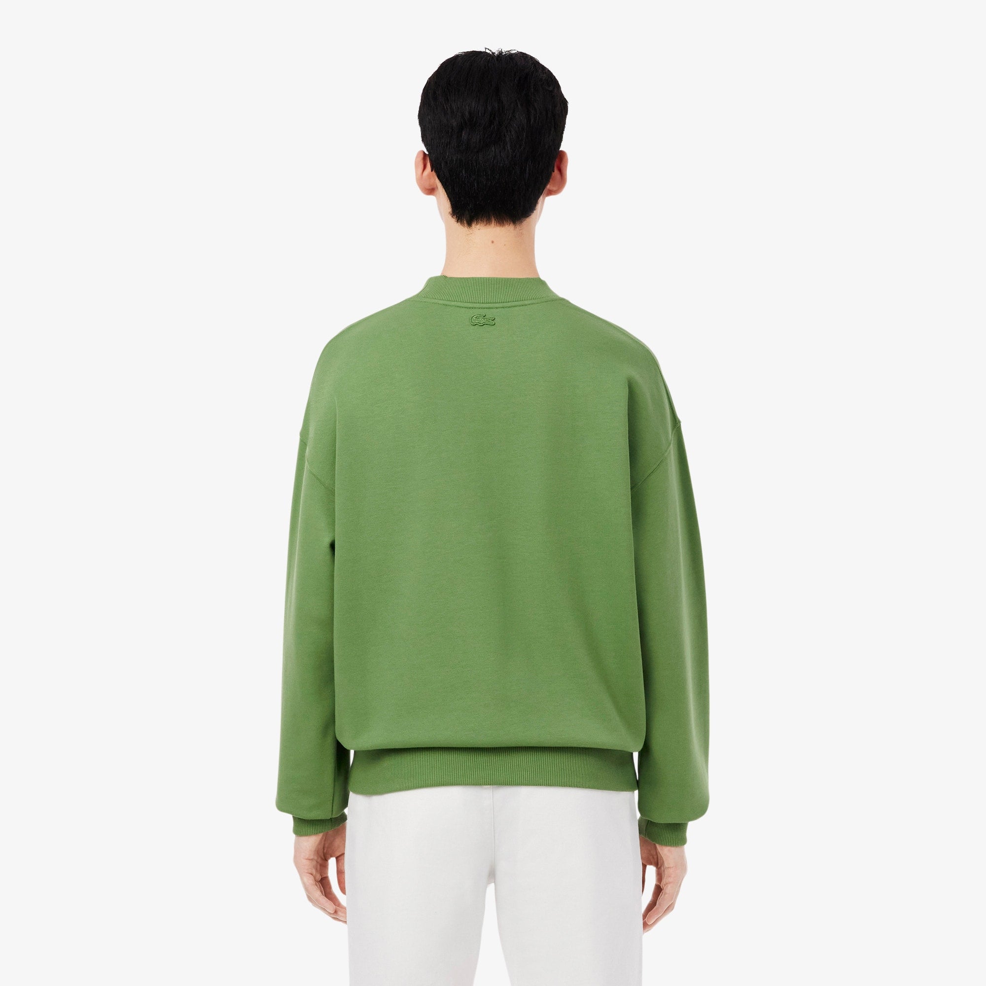 Embroidered Fleece Sweatshirt - Green