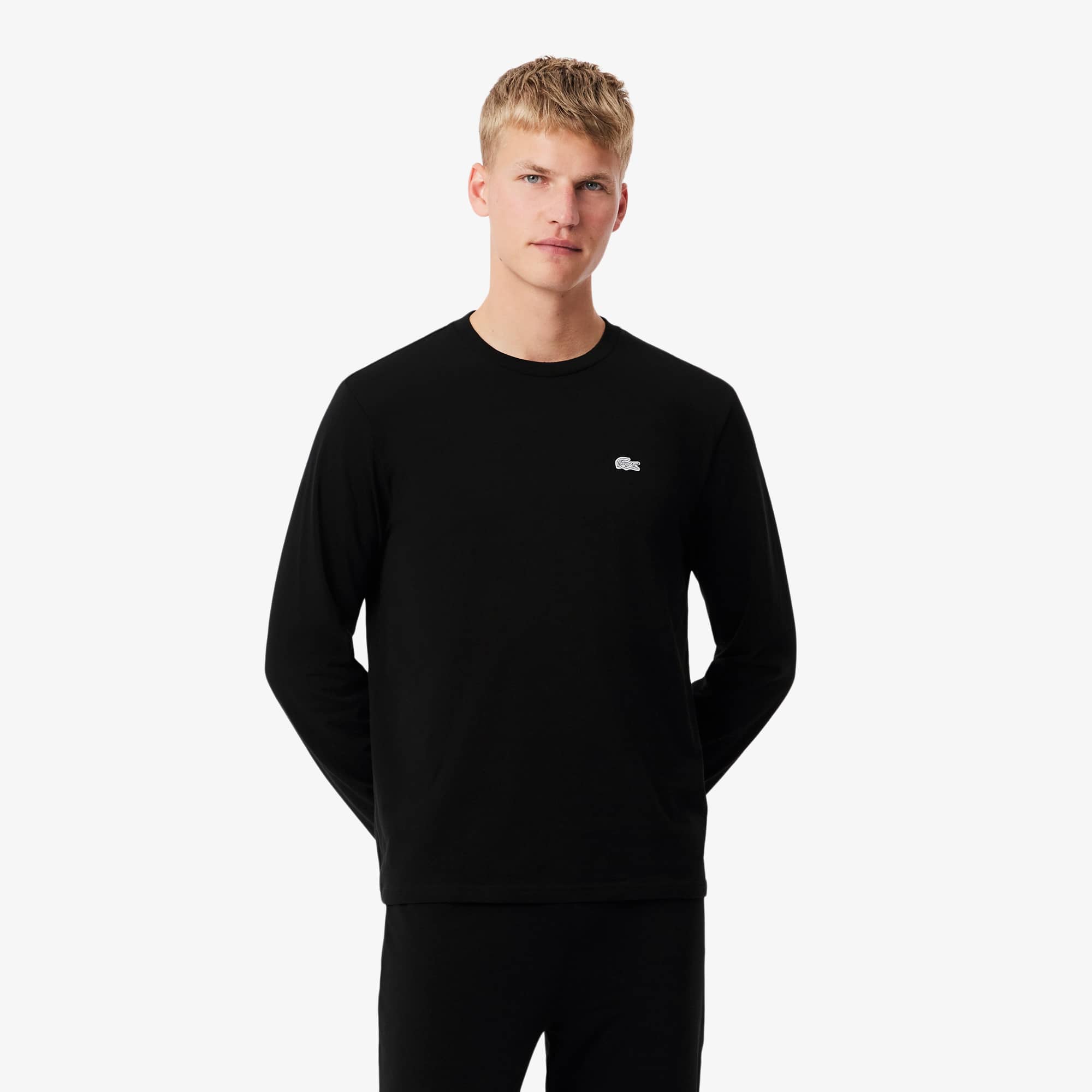 Men's Silver Waist Pajama Set - Black / White