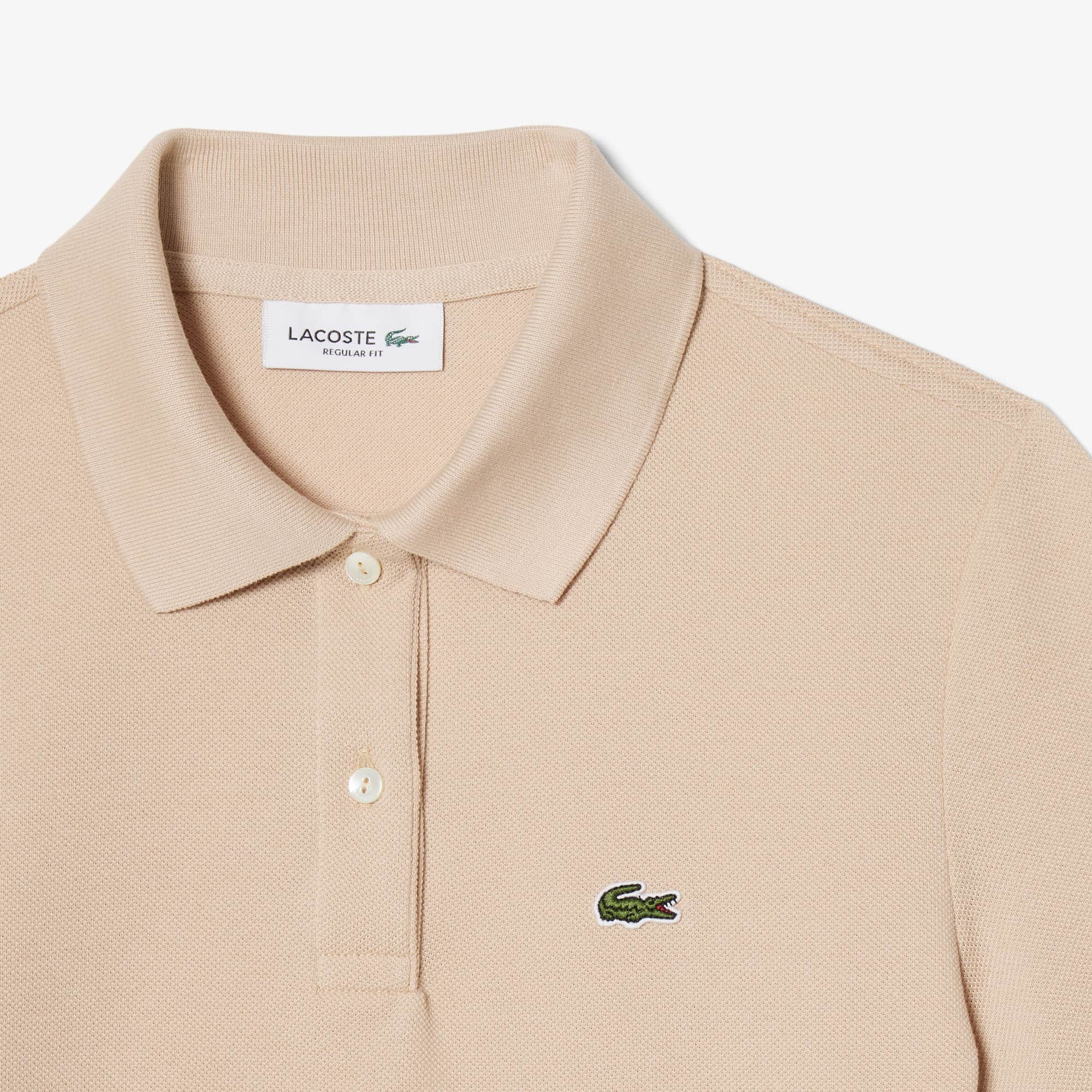 Women's Regular Fit Supple Petit Piqué Polo - Beige