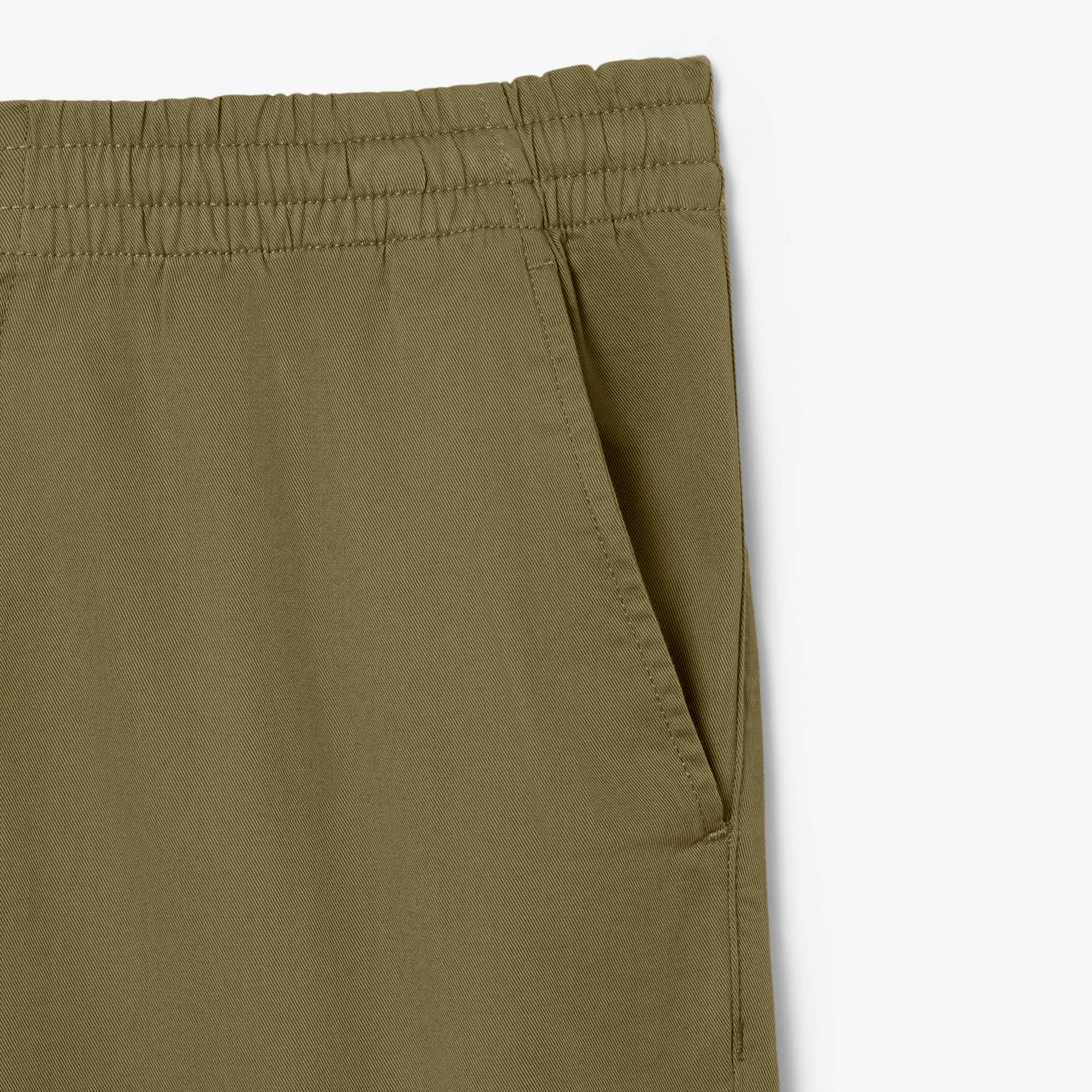 Men's Regular Fit Cotton Chino Pants - Khaki Green