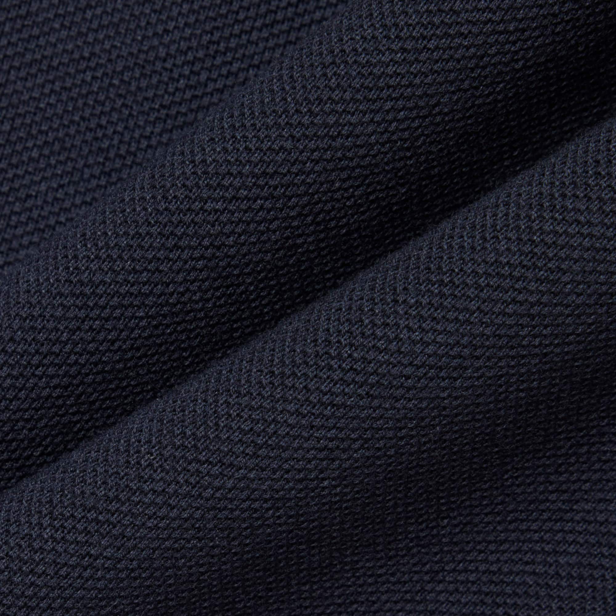Classic Fit Printed Petit Piqué Polo - Black