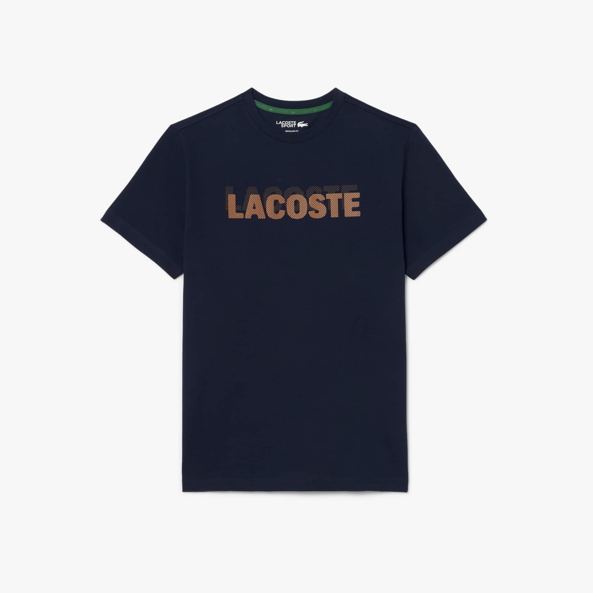 Ultra Dry Graphic Print Sport T-Shirt - Bleu Marine / Orange