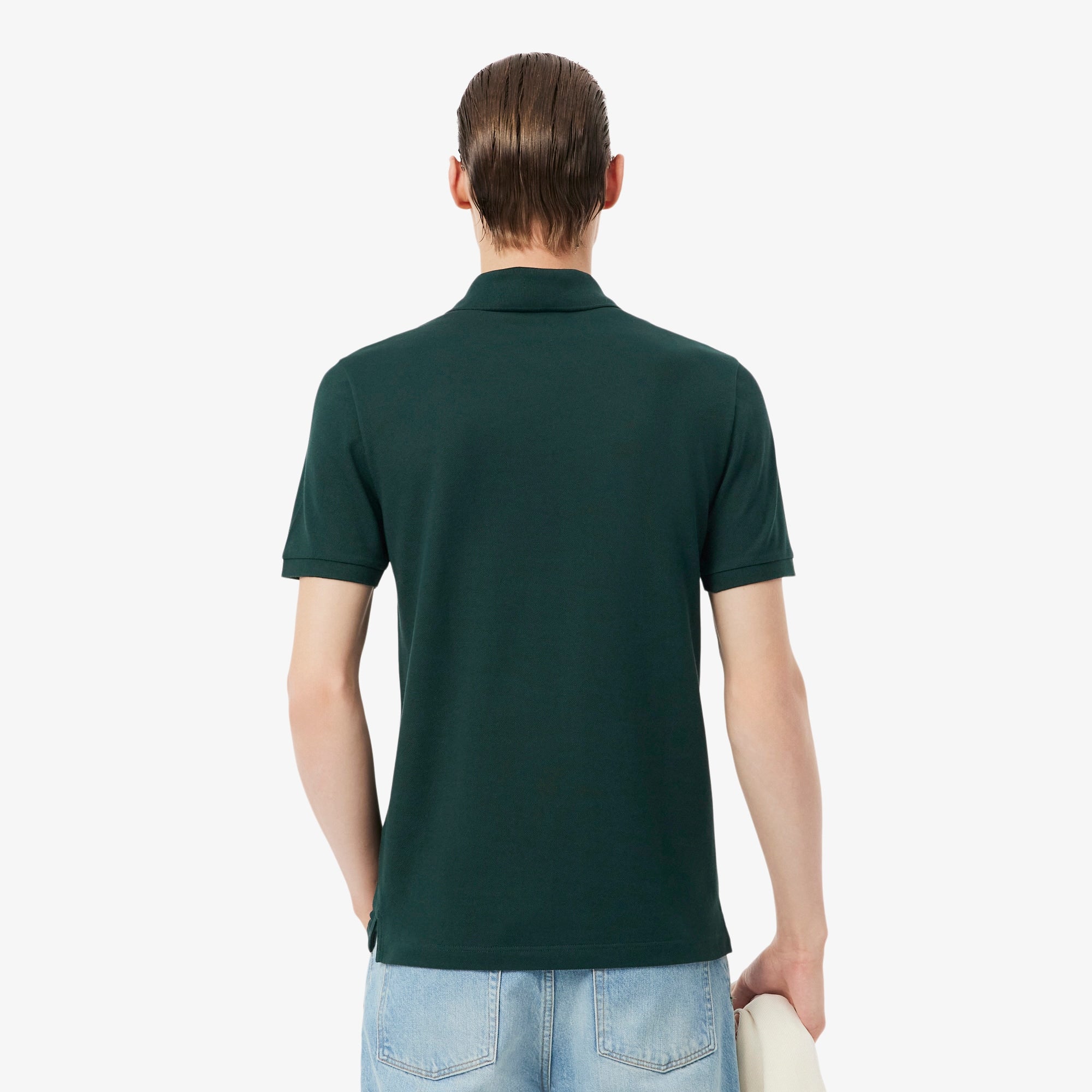 Men's Slim Fit Piqué Polo - Green