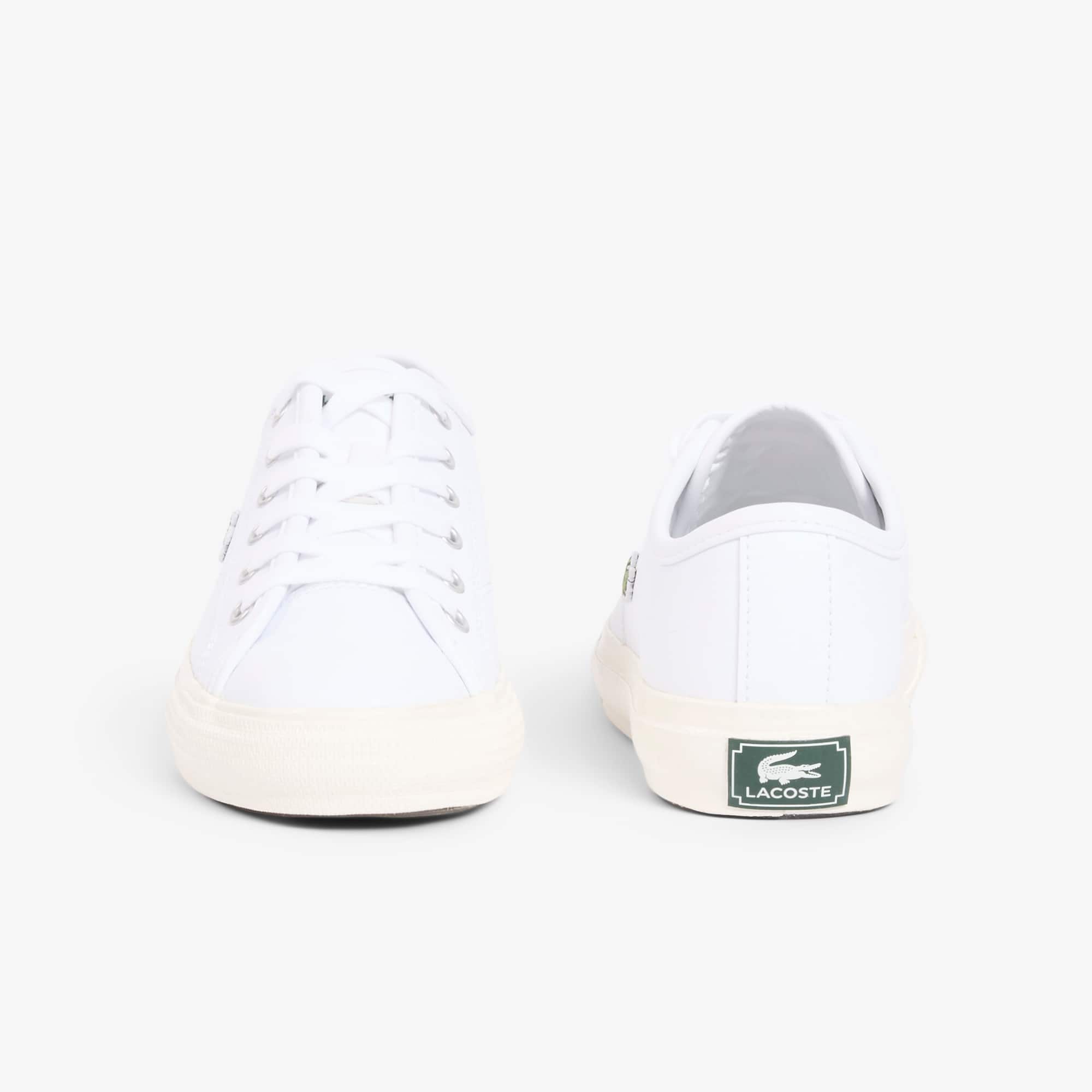 Women's Backcourt Leather Sneakers - WHT/OFF WHT