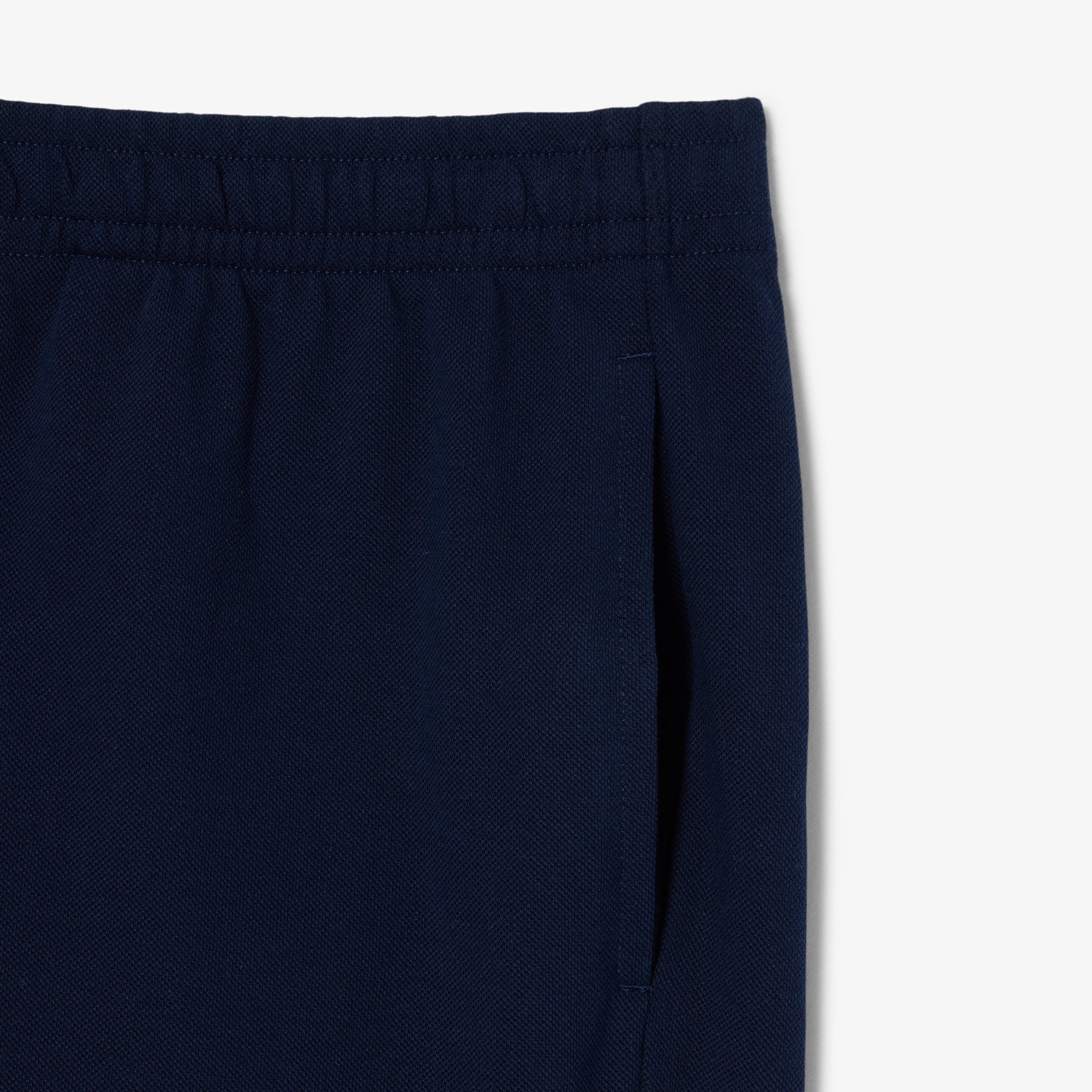 Piqué Relaxed Fit Shorts - Navy Blue