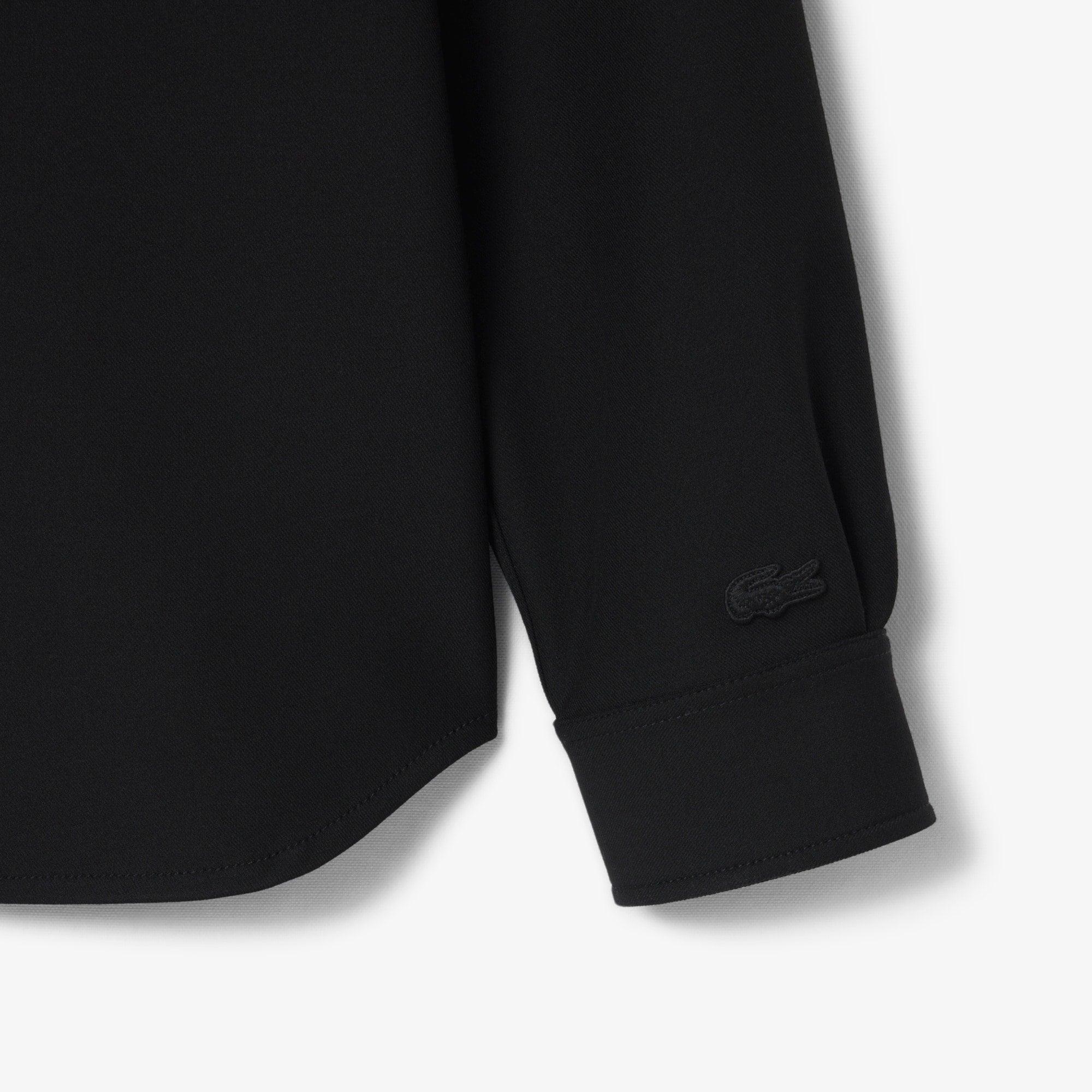 Men's Oversized Double Face Overshirt - Black