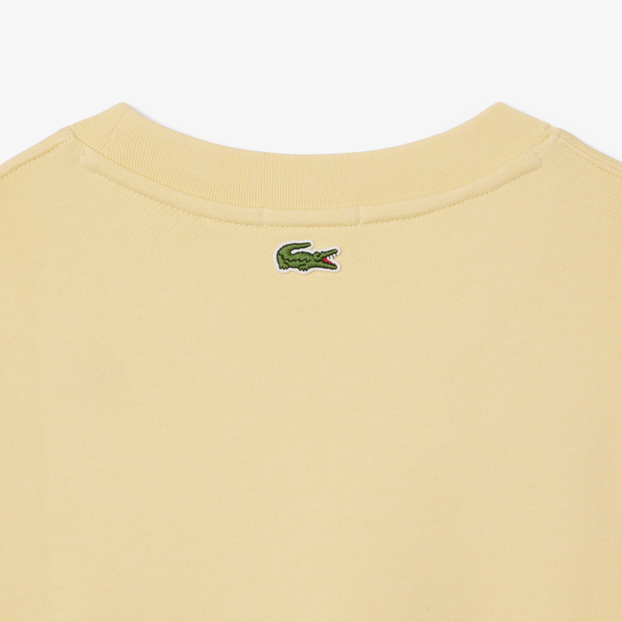Unisex Printed Fleece Sweatshirt - Yellow