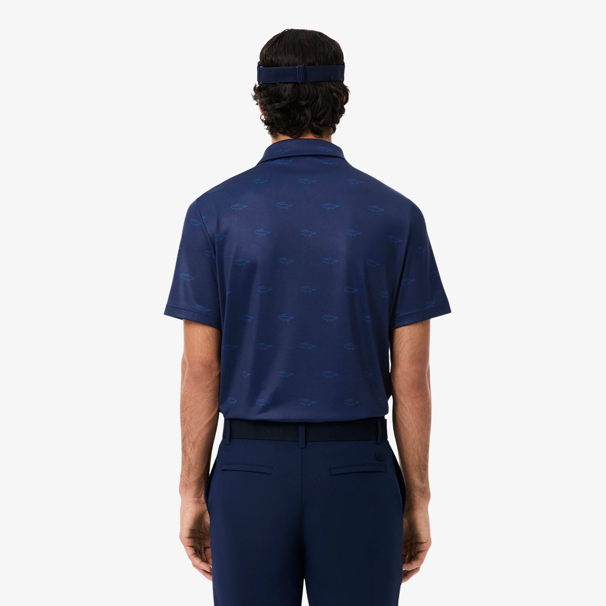 Men's Regular Fit UV Protect Golf Polo - Navy Blue / Blue