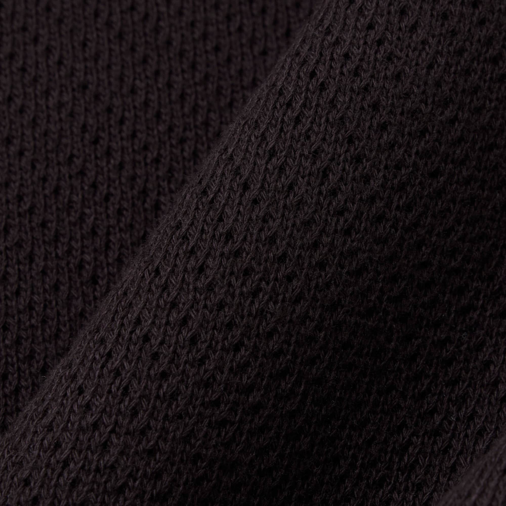 Lacy Cotton T-Shirt - Brown