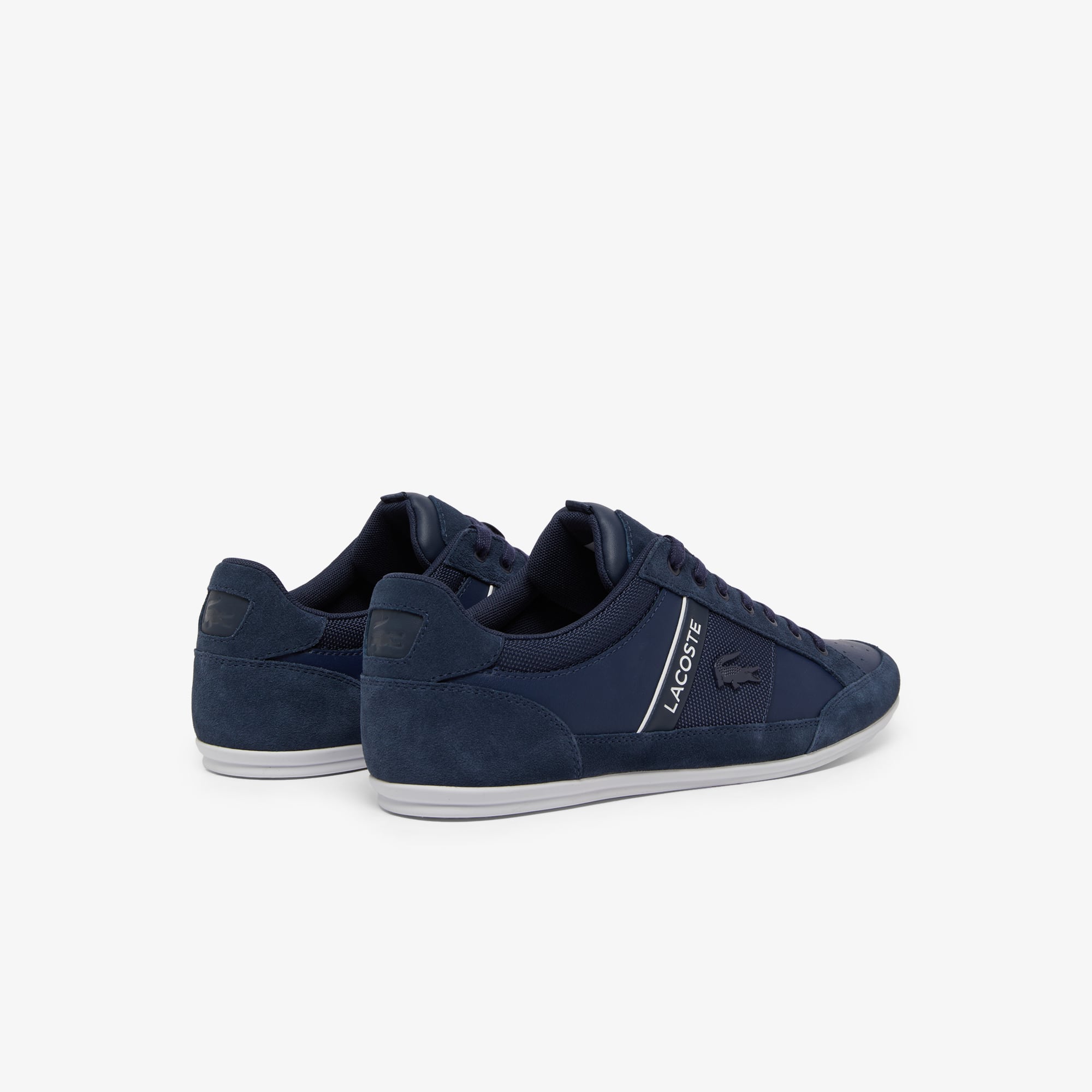 Men's Chaymon Suede Sneakers - NVY/WHT