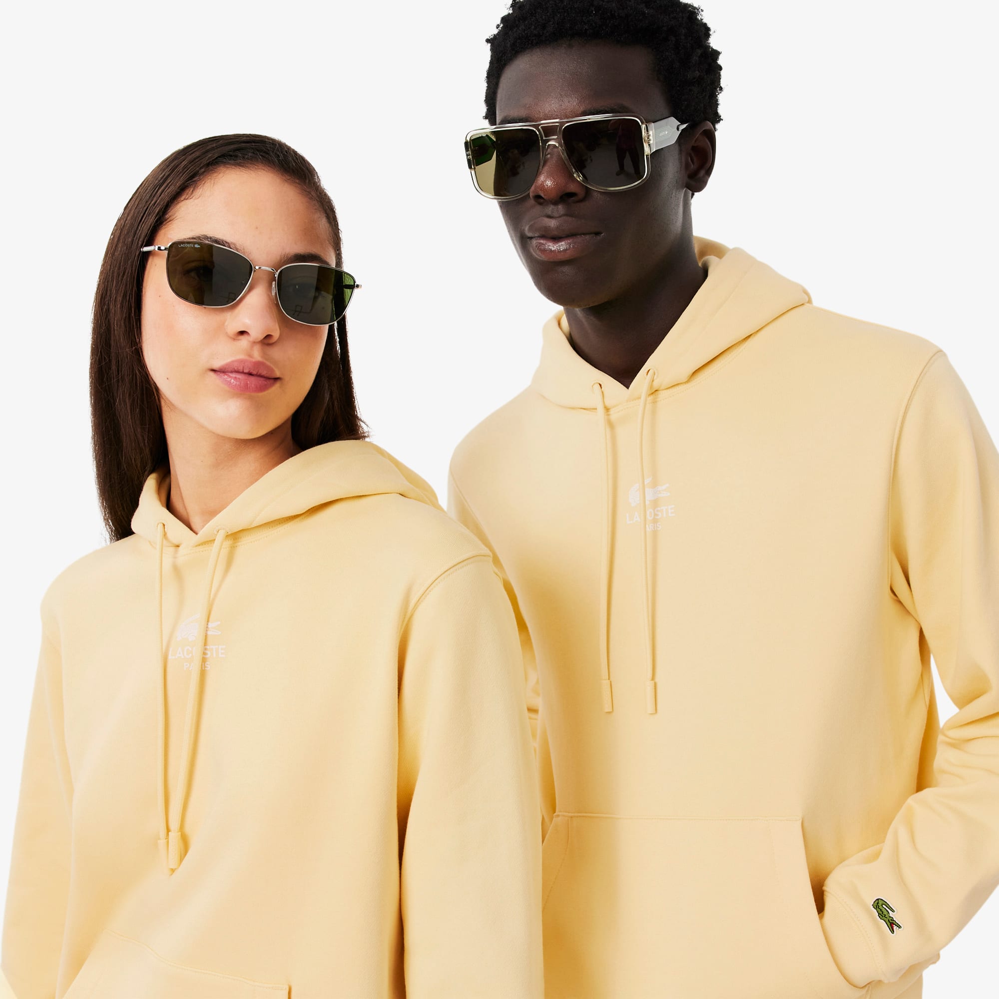 Unisex Print Hoodie - Yellow