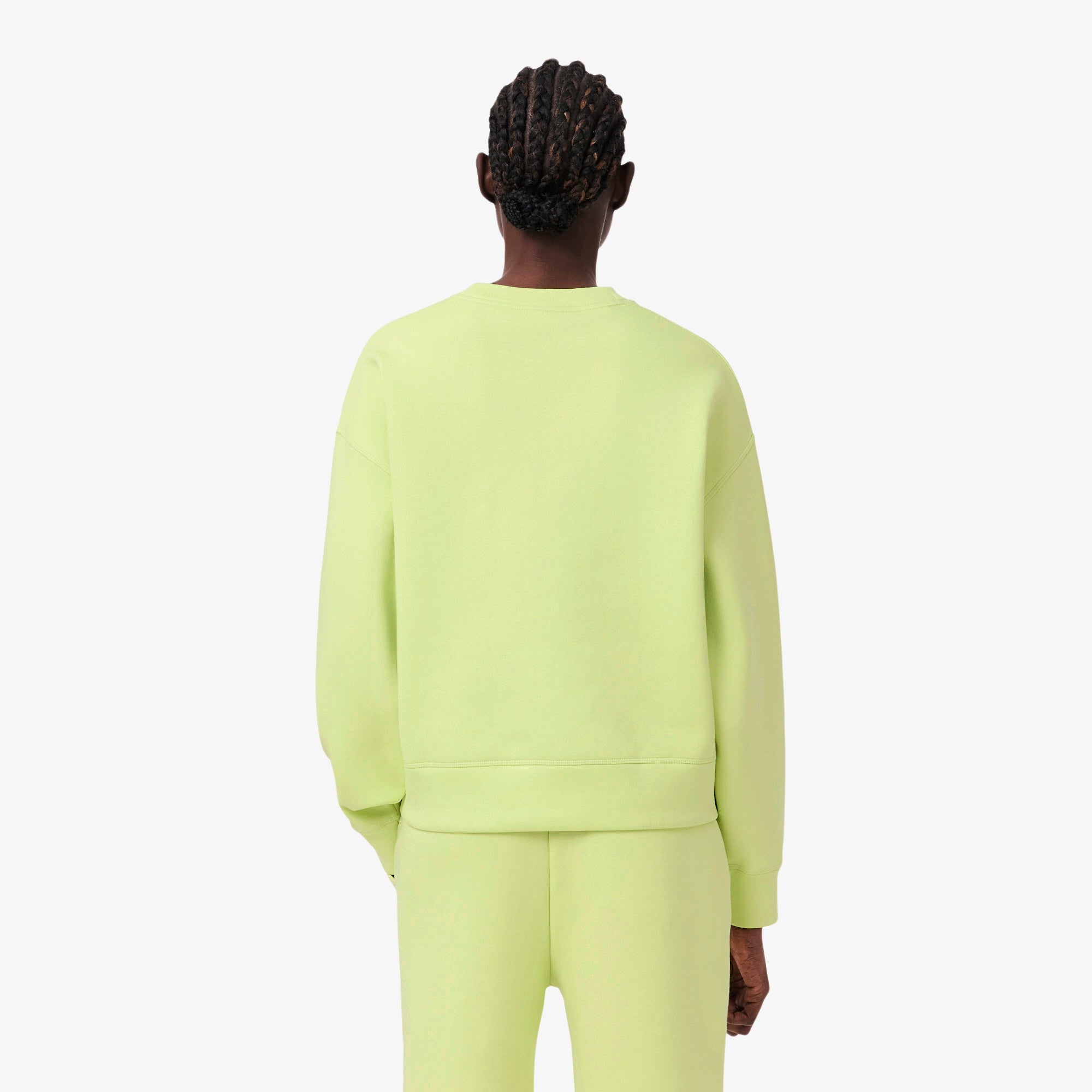Oversized Double Face Jersey Sweatshirt - Green