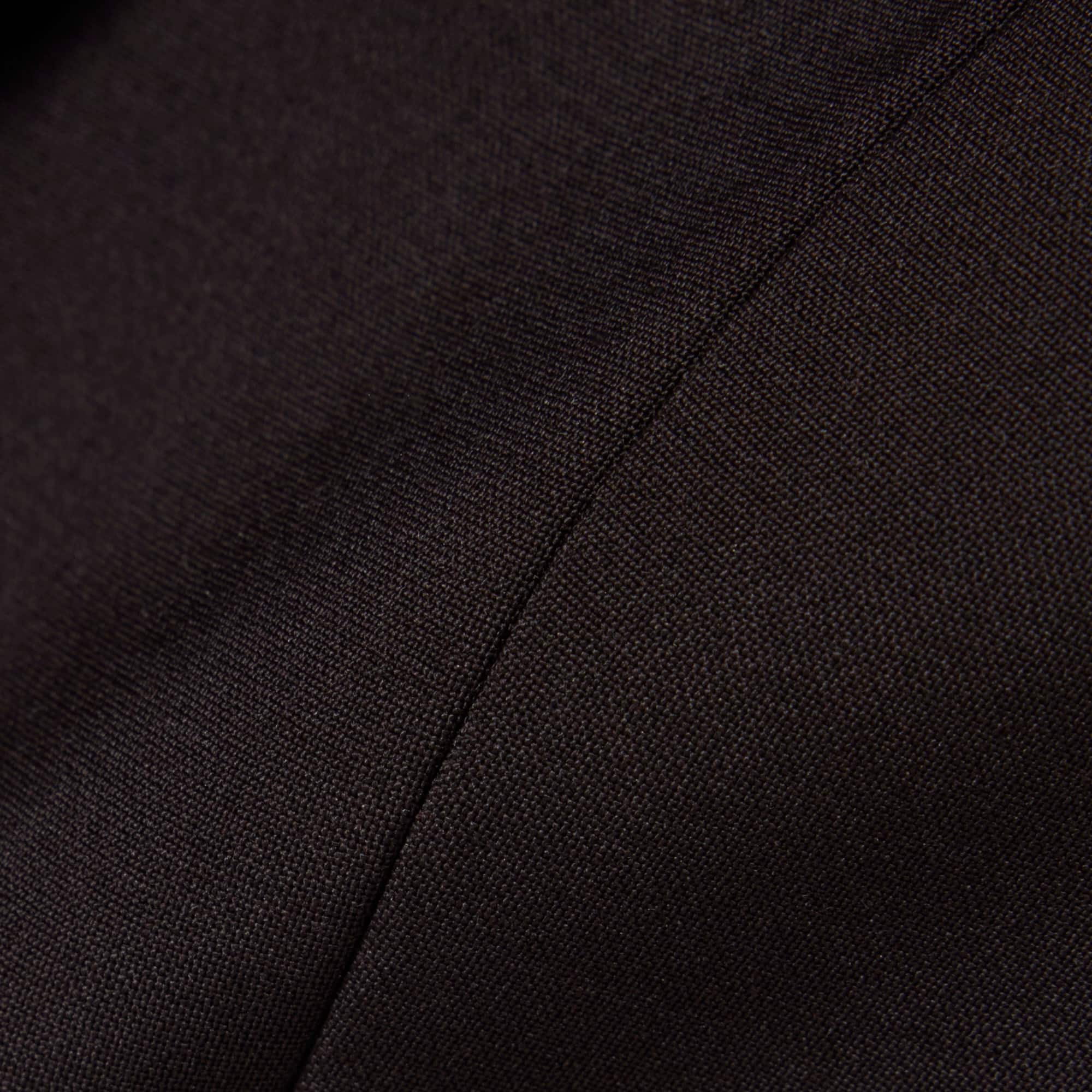 Women's Embroidered Logo Slim Fit Wool Blazer - Brown