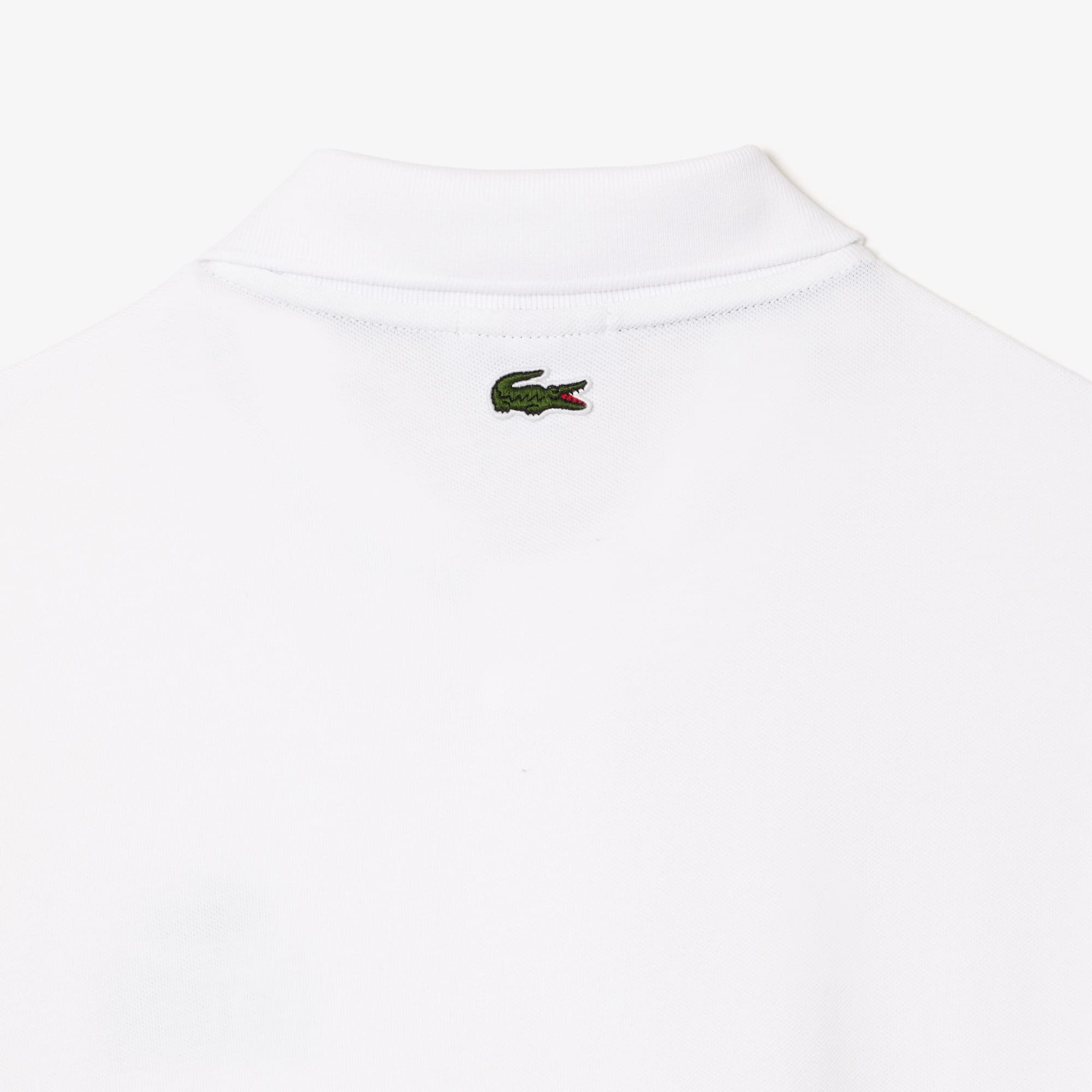 Unisex Regular Fit Stretch Mini Piqué Polo - White