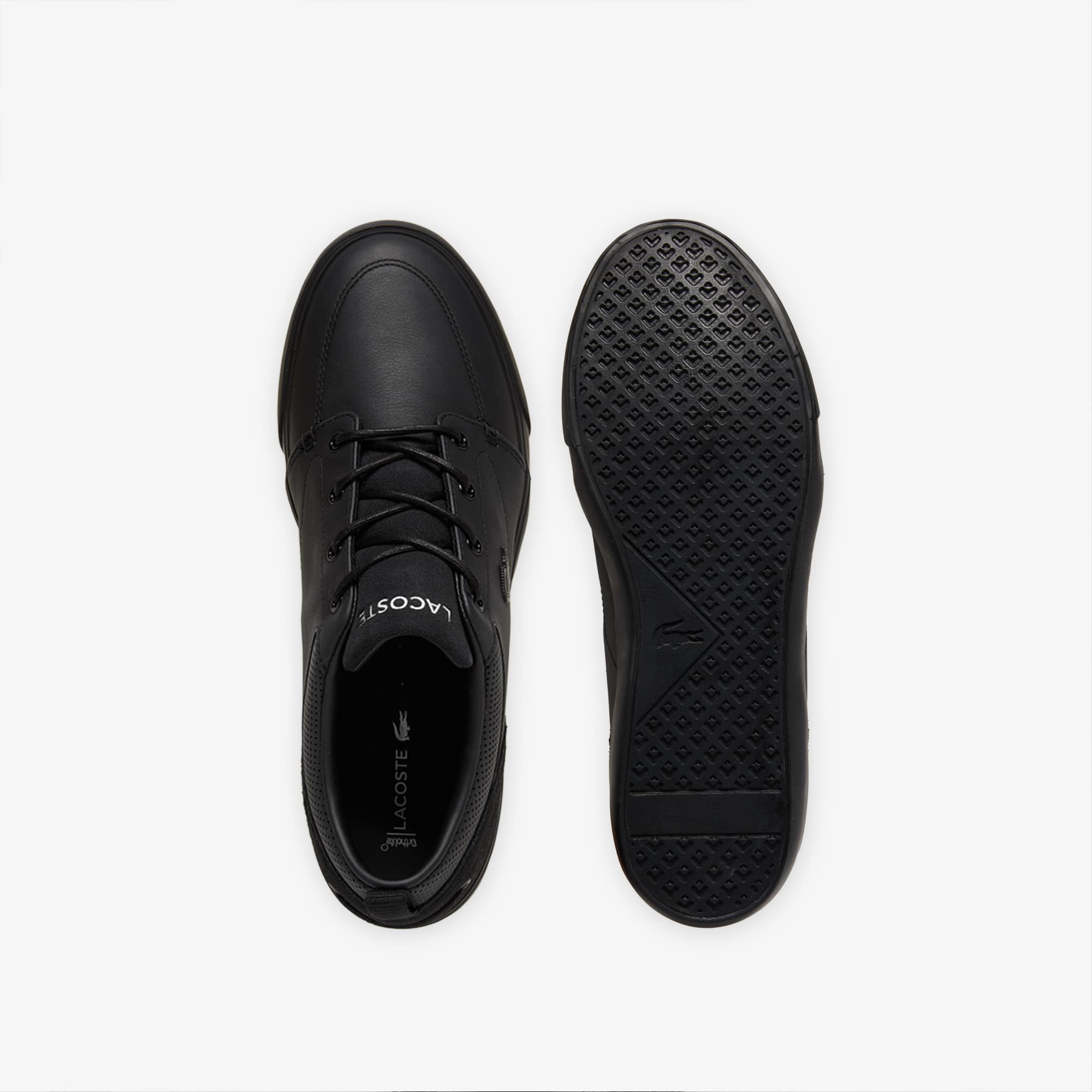 Men's Bayliss Leather Sneakers - BLK/BLK