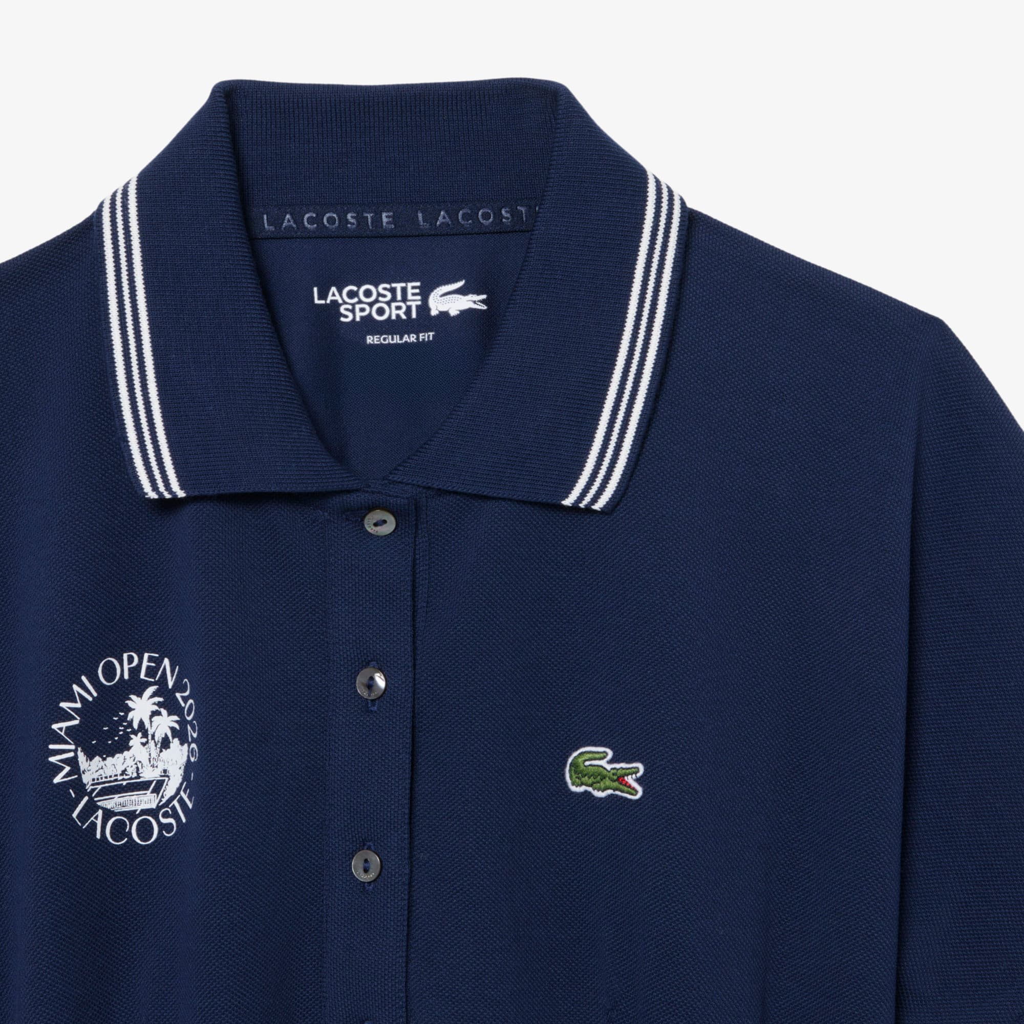 Miami Open Edition Polo Collar Dress - Navy Blue