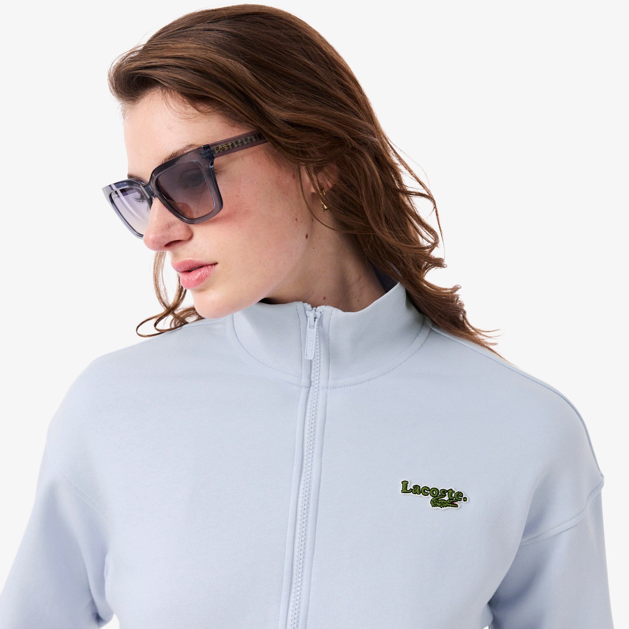 Relaxed Fit Zipped Badge Sweatshirt - Phoenix blue