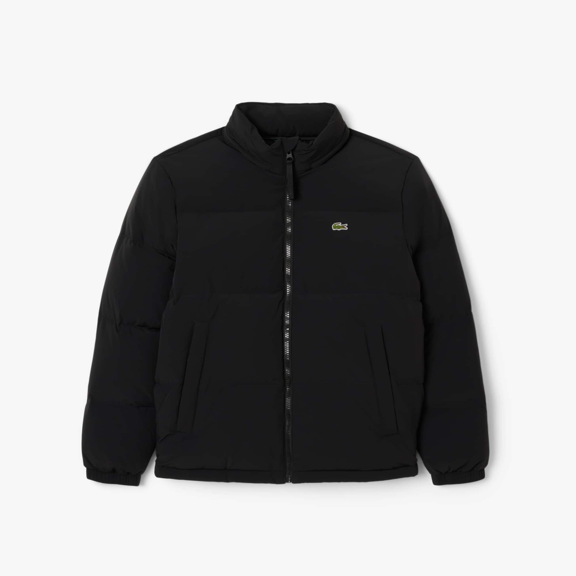 Men's Water-Repellent Hooded Down Jacket - Black