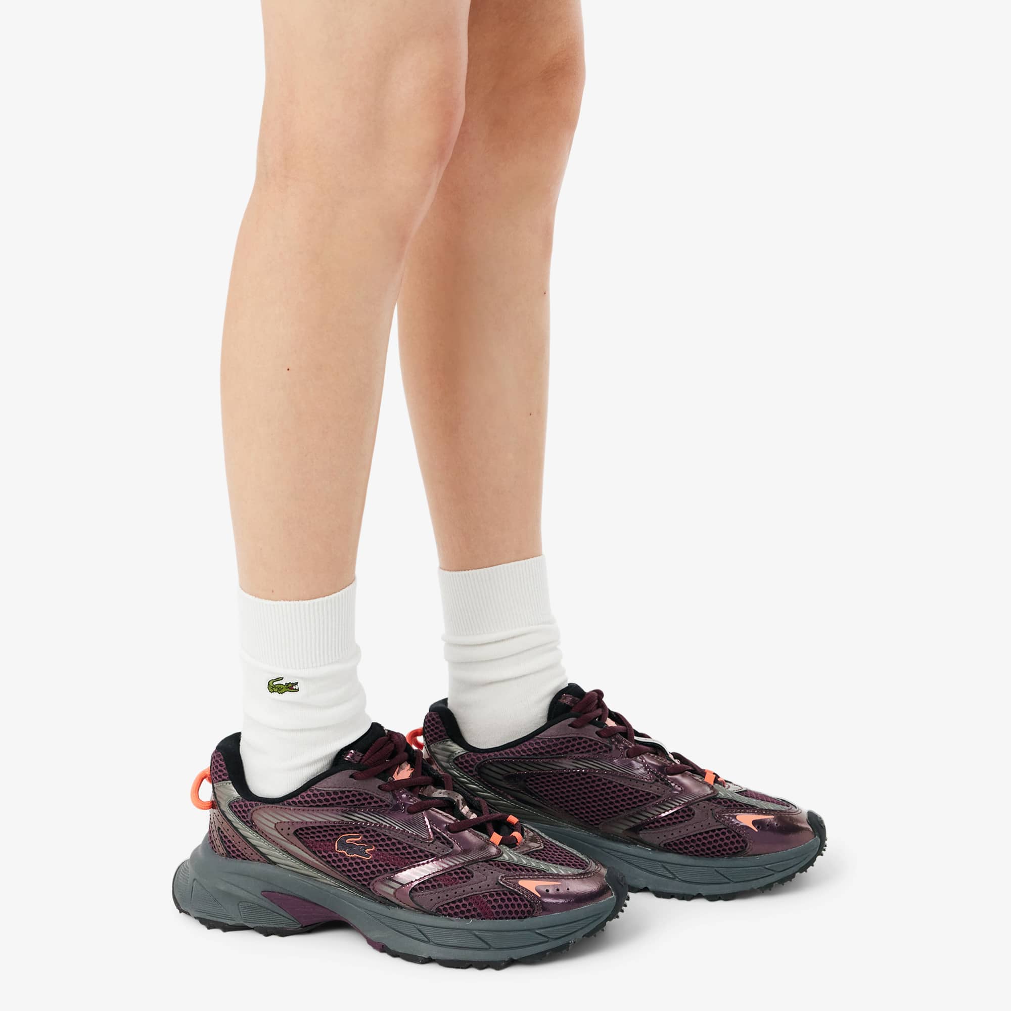Women's L003 Neo Shot Sneakers - DK PURP/DK GRY