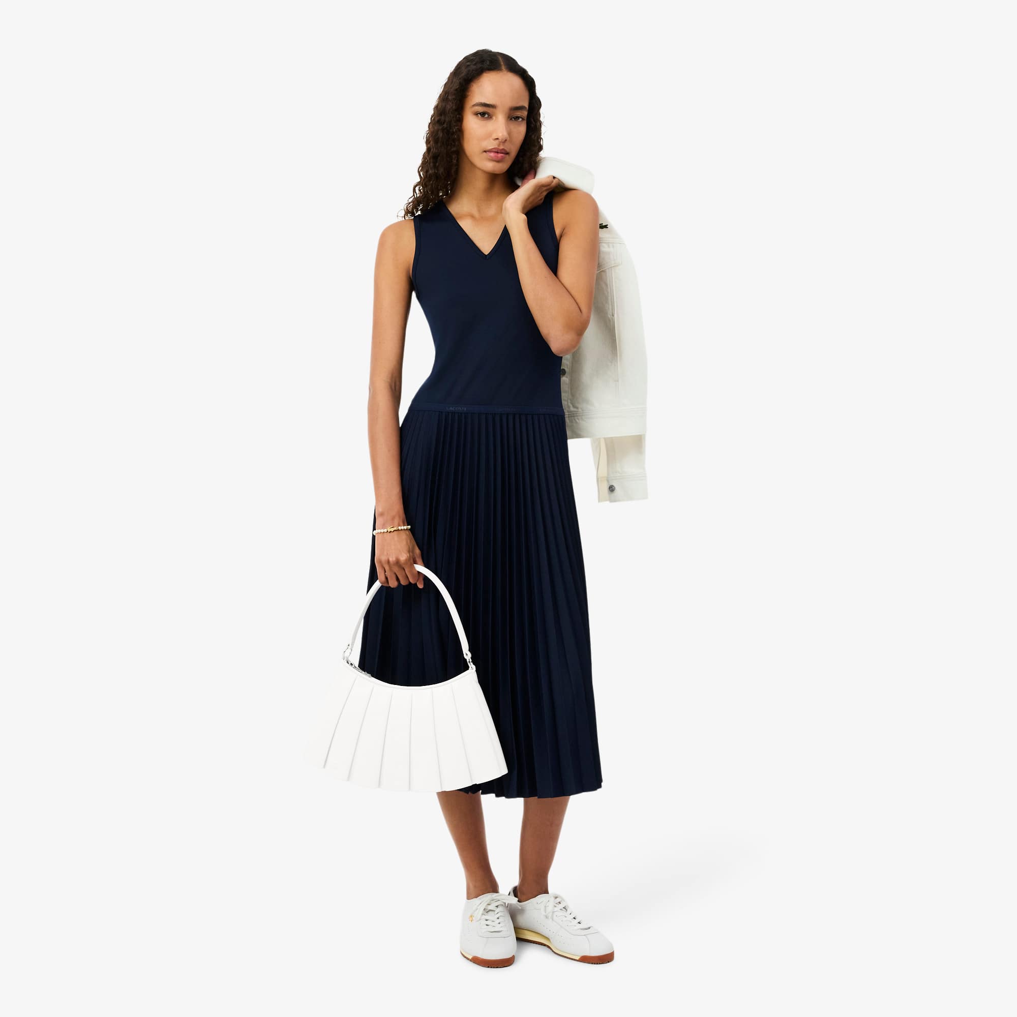 Medium Runway Lenglen Leather Bag - CRISTALLINE