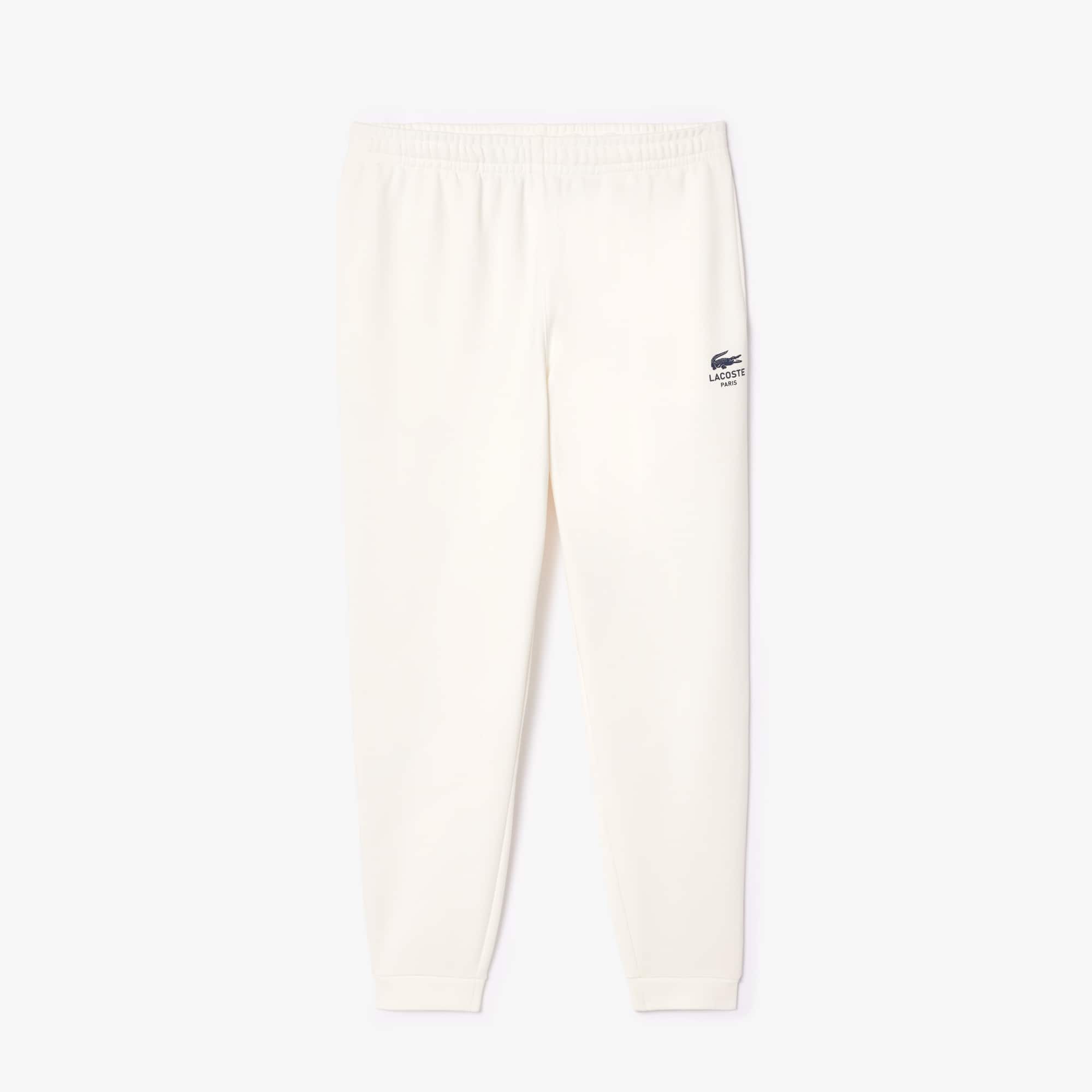 Unisex Tapered Leg Sweatpants - White