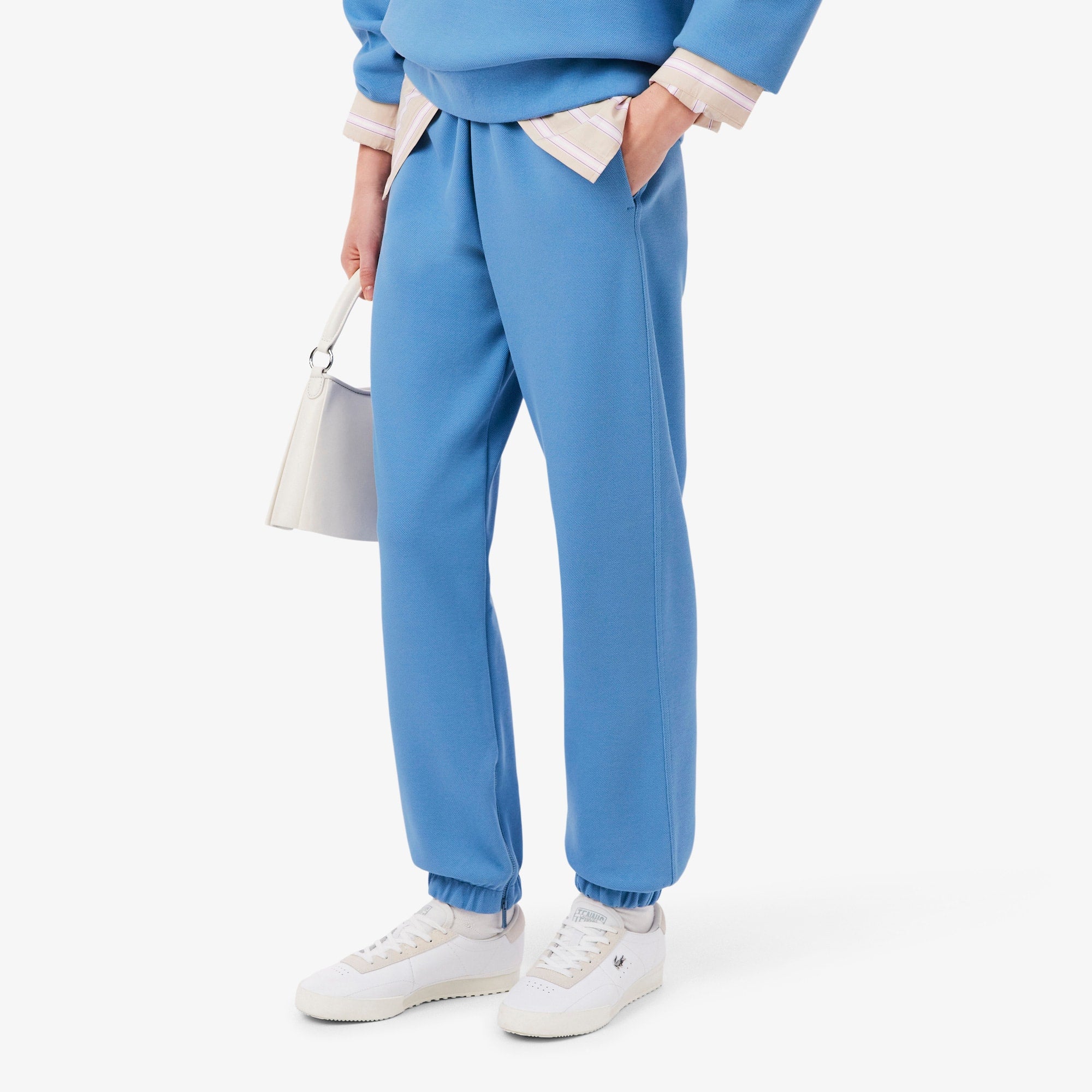 Women's Piqué Sweatpants - Blue