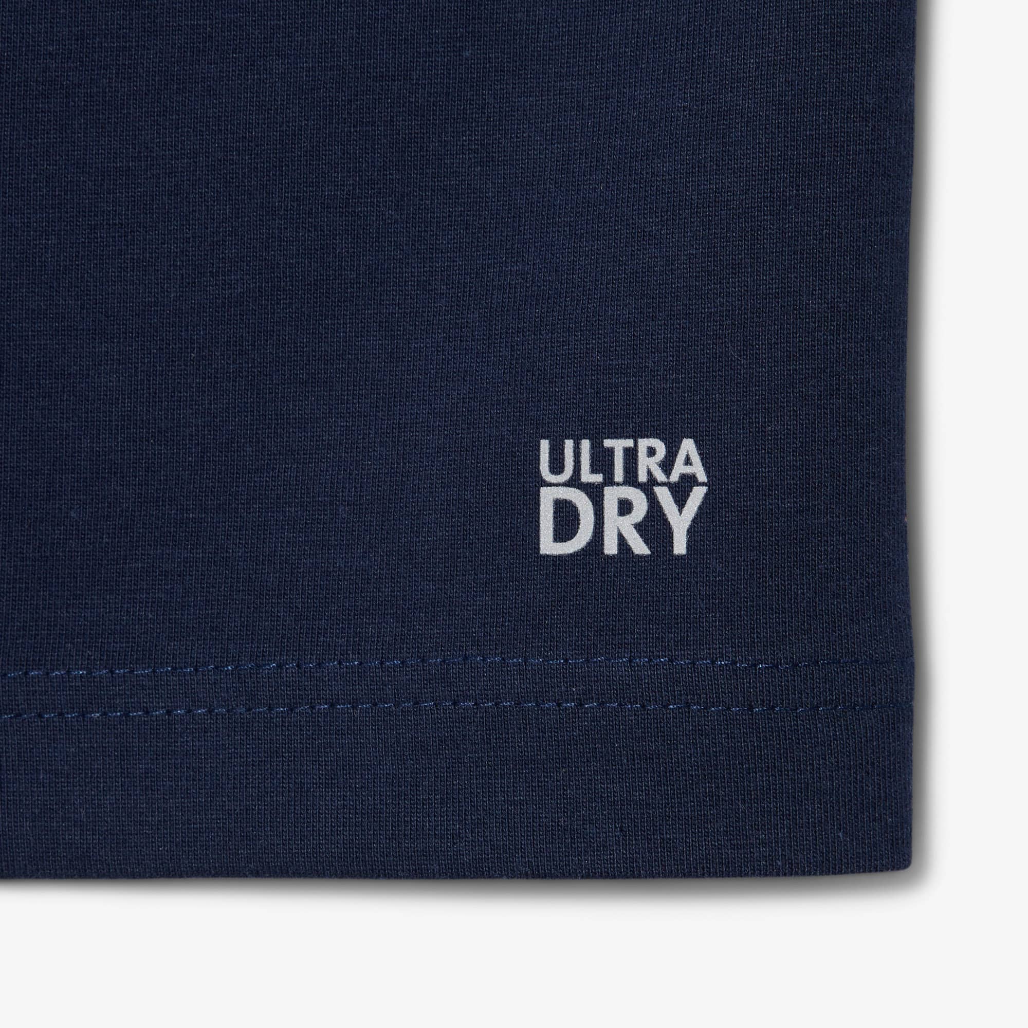 Ultra Dry Printed Tennis T-Shirt - Navy Blue