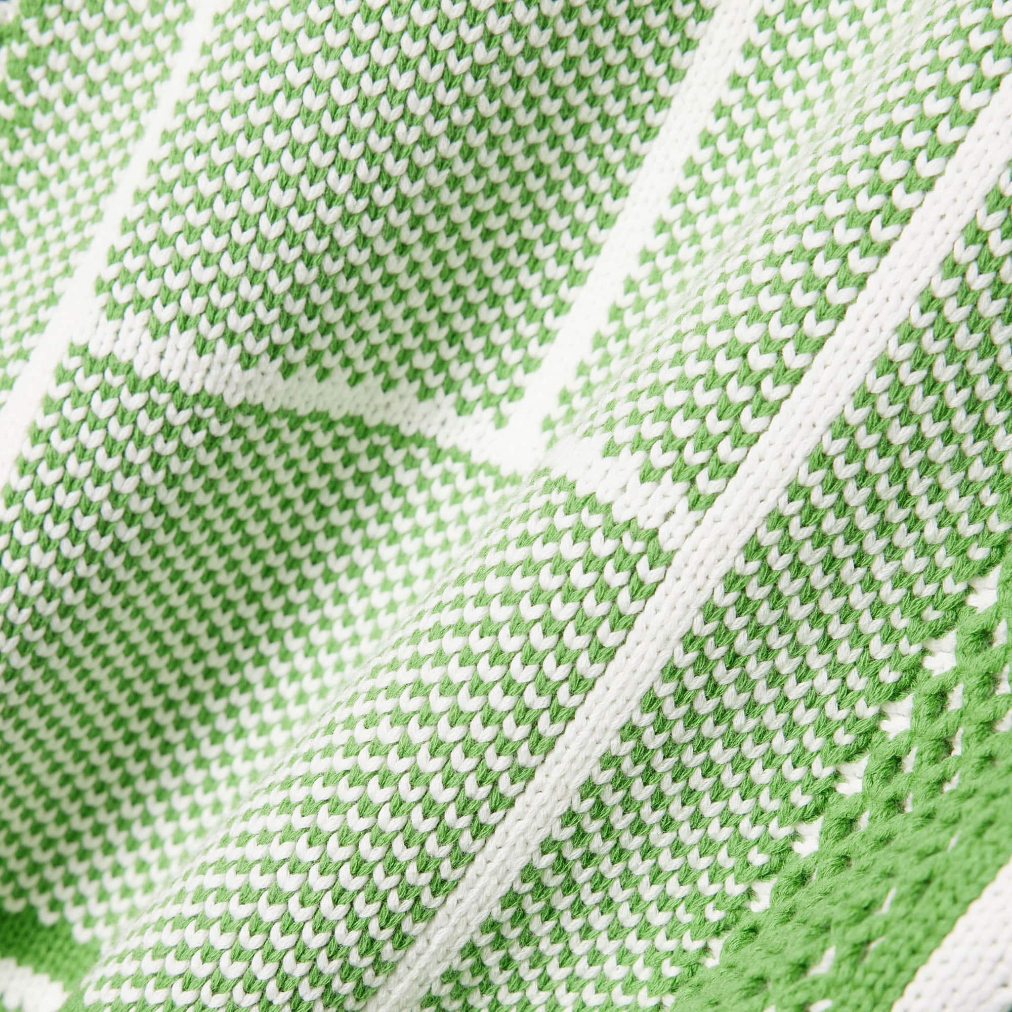 Tennis Court Graphic Sweater - Blanc / Vert
