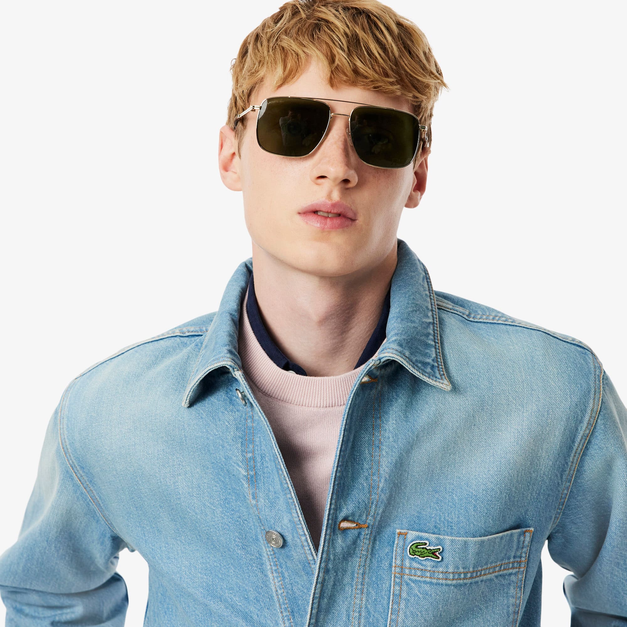 Men's Heavy Cotton Denim Overshirt - Blue