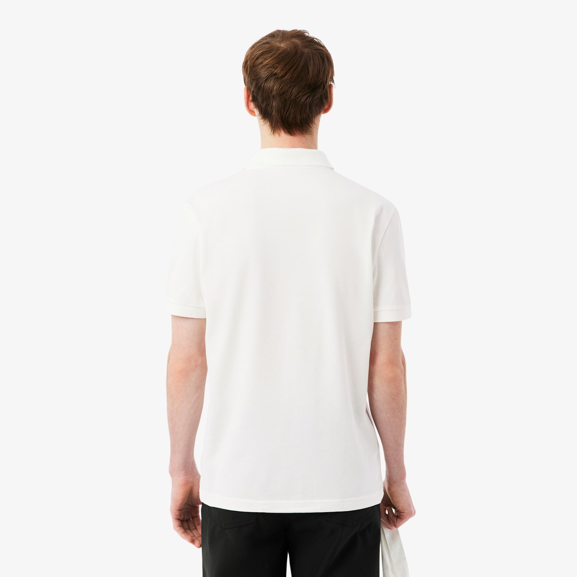Regular Fit Logo Stripe Polo - White