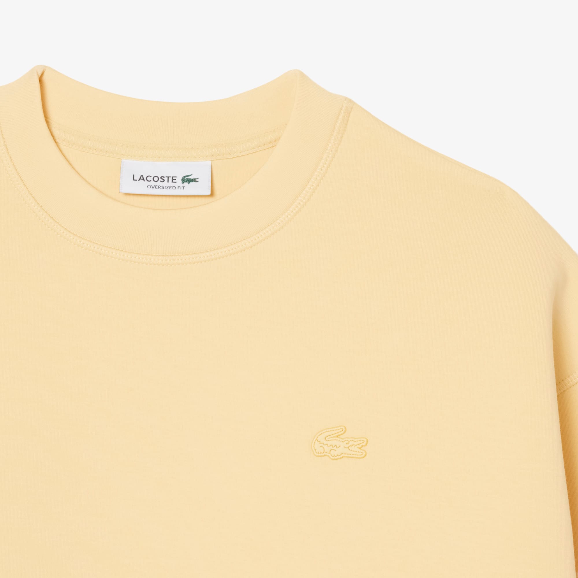 Women's Oversized Cotton Sweatshirt - Yellow