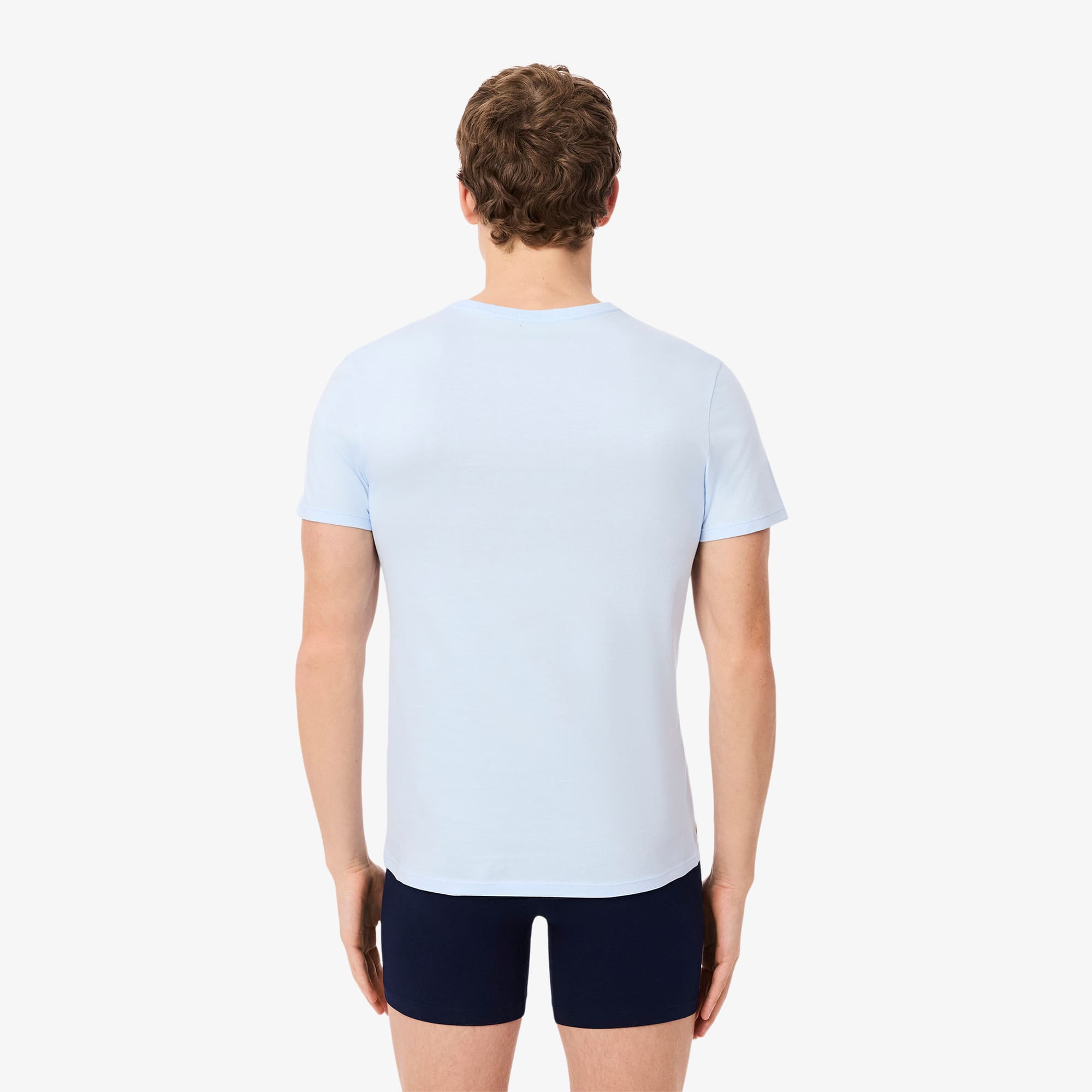 Men's 3-Pack Slim Fit Undershirts - Blue / Light Blue / Navy Blue
