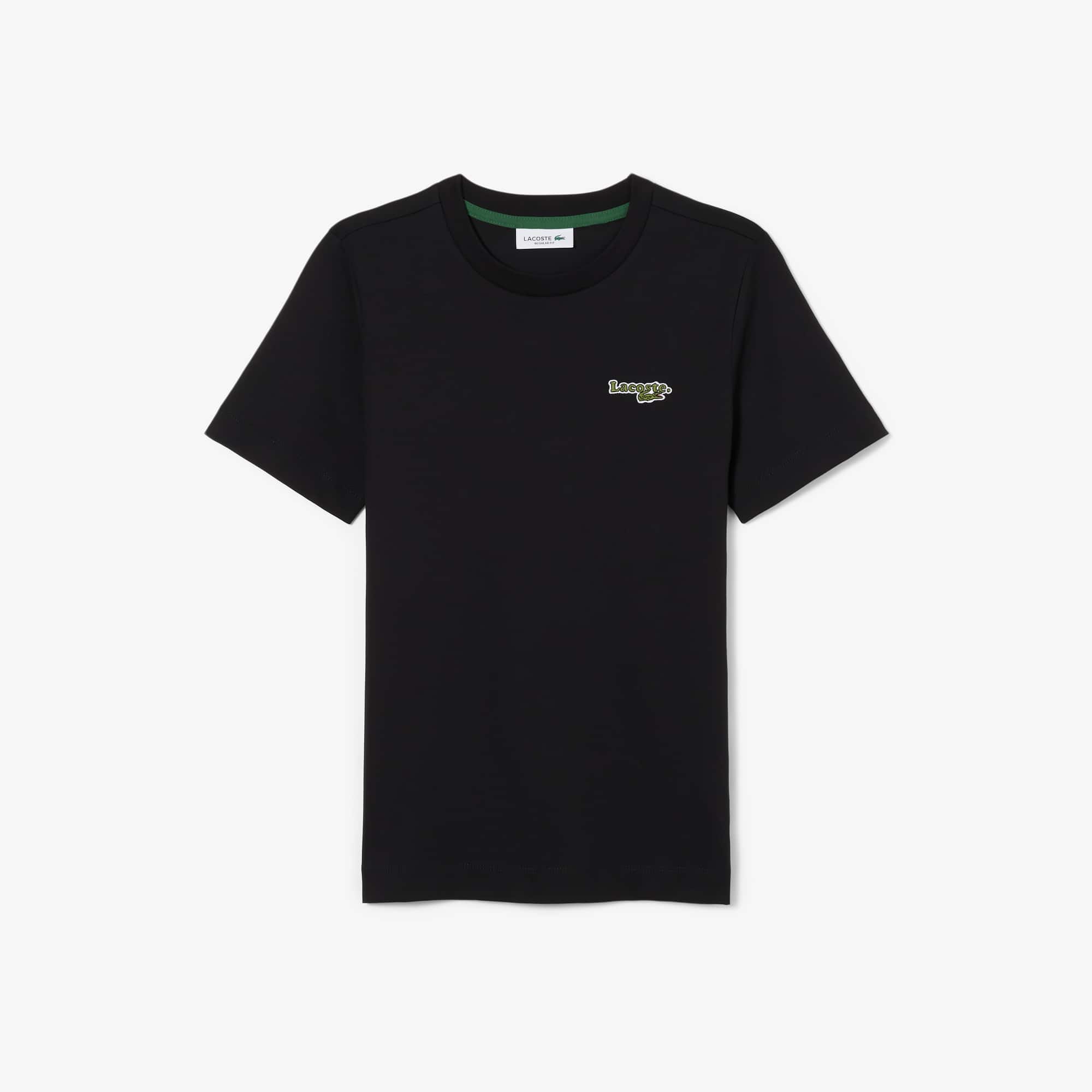 Cotton Badge T-Shirt - Black