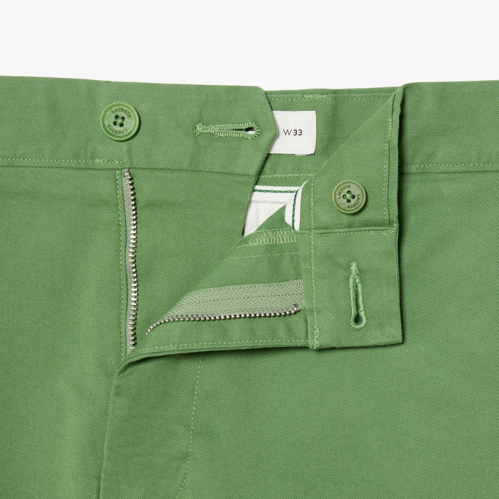 Stretch Twill Chino Shorts - Green
