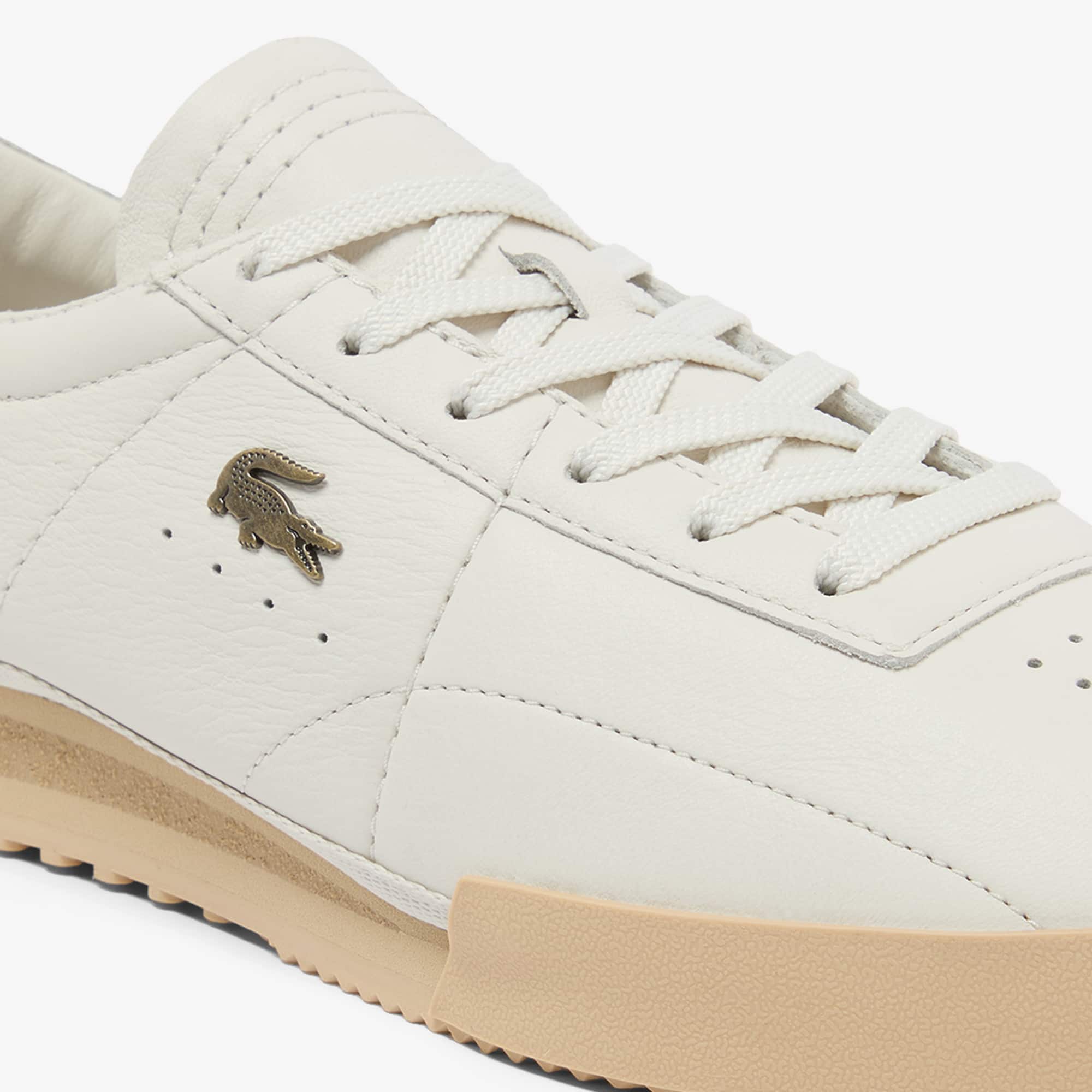 Men's Aura Leather Sneakers - OFF WHT/LT BRW