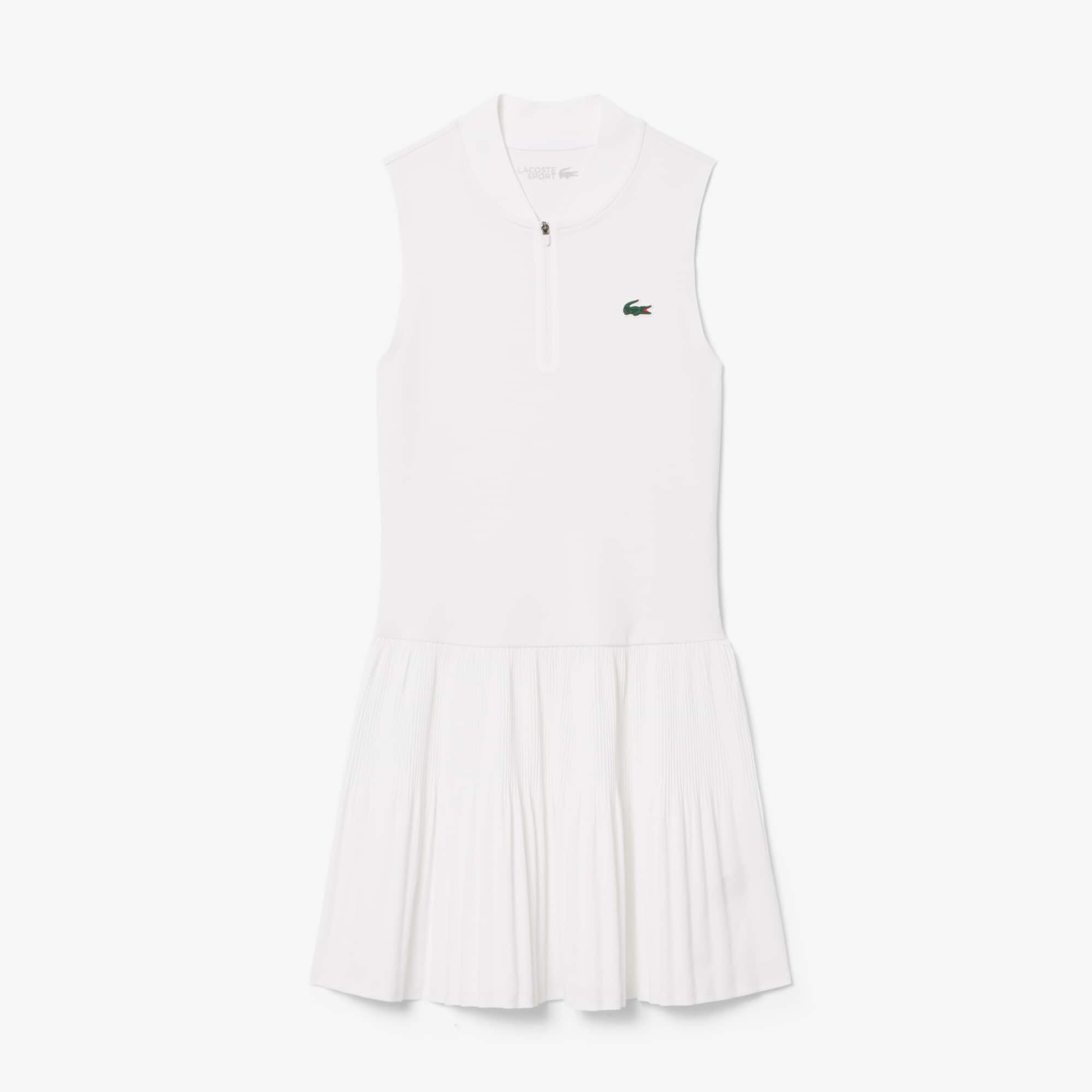 Ultra Dry Stretch Tennis Dress with Liner - White