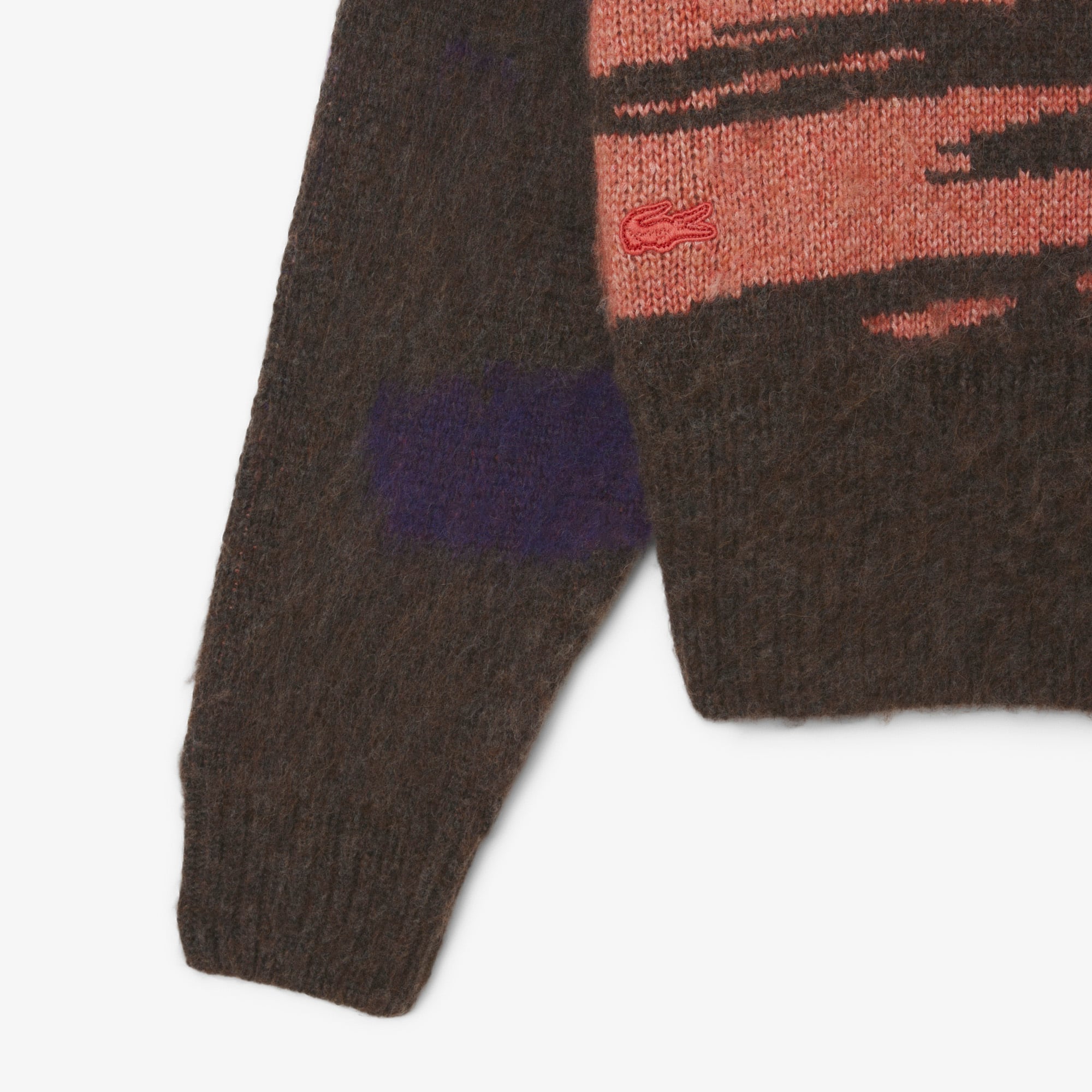 Women's Landscape Wool Sweater - Blue / Brown / Purple / Light Pink