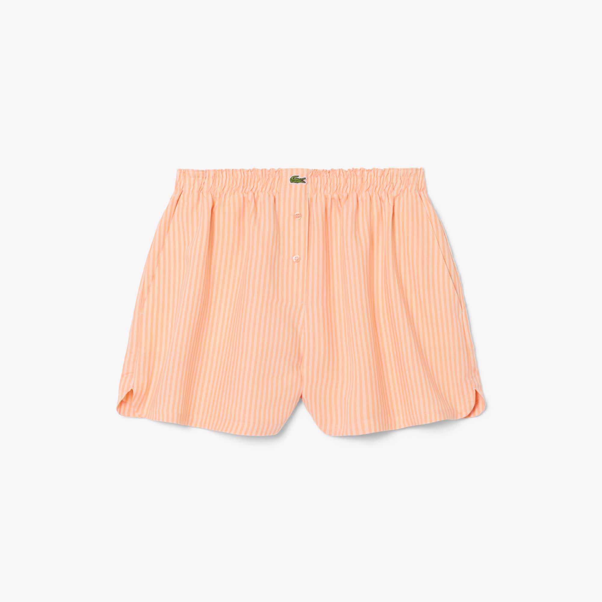 Oversized Linen Blend Shorts - Rose / Orange