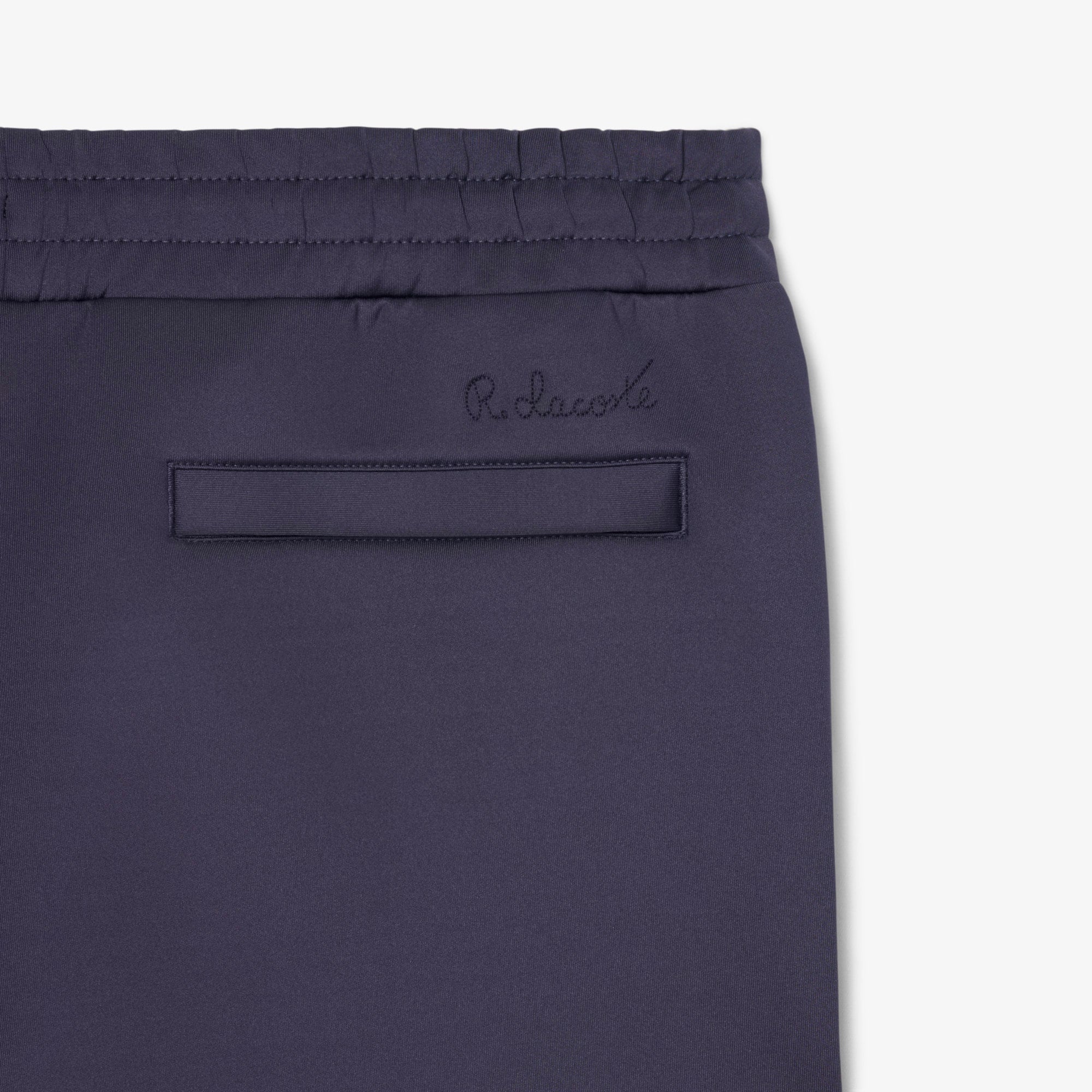 Loose Fit Embroidered Joggers - Dark Grey