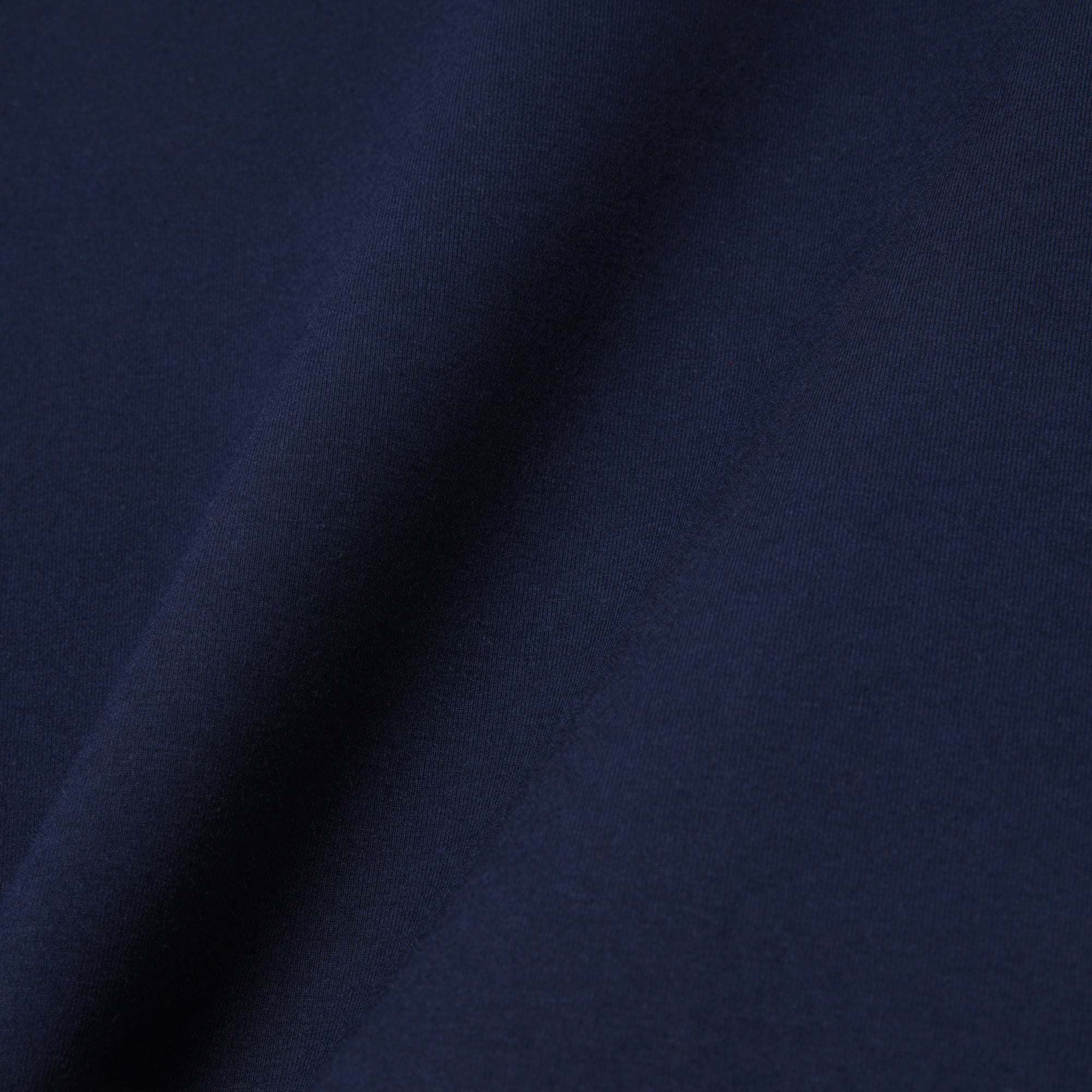 Women's Contrast Trim Jersey T-Shirt - Bleu Marine / Bleu Clair / Blanc