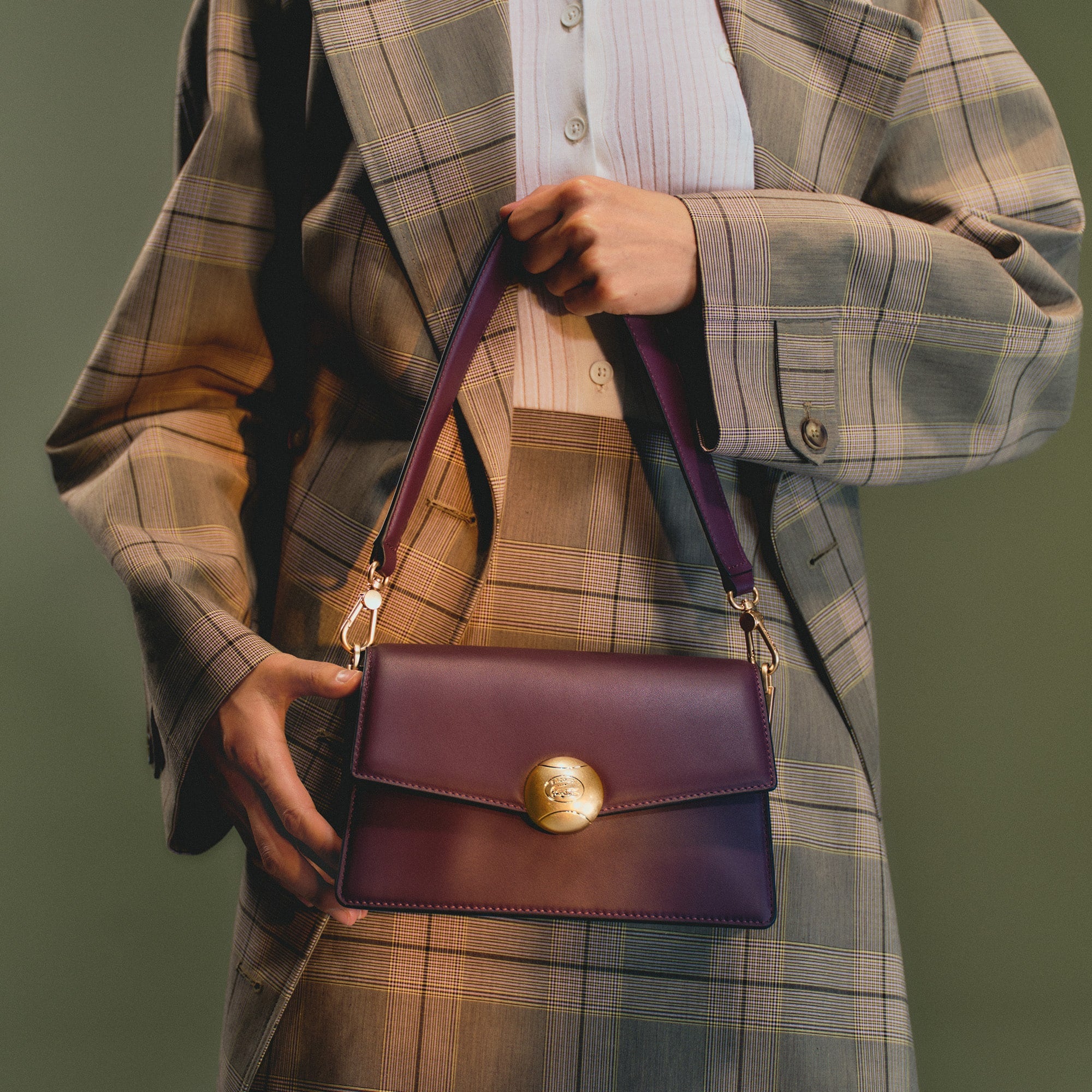 Medium Tennis Bliss Shoulder Bag - WINETASTING