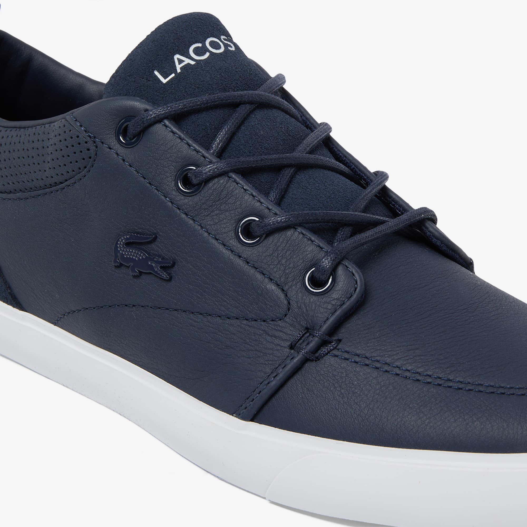Men's Bayliss Leather Sneakers - NVY/WHT
