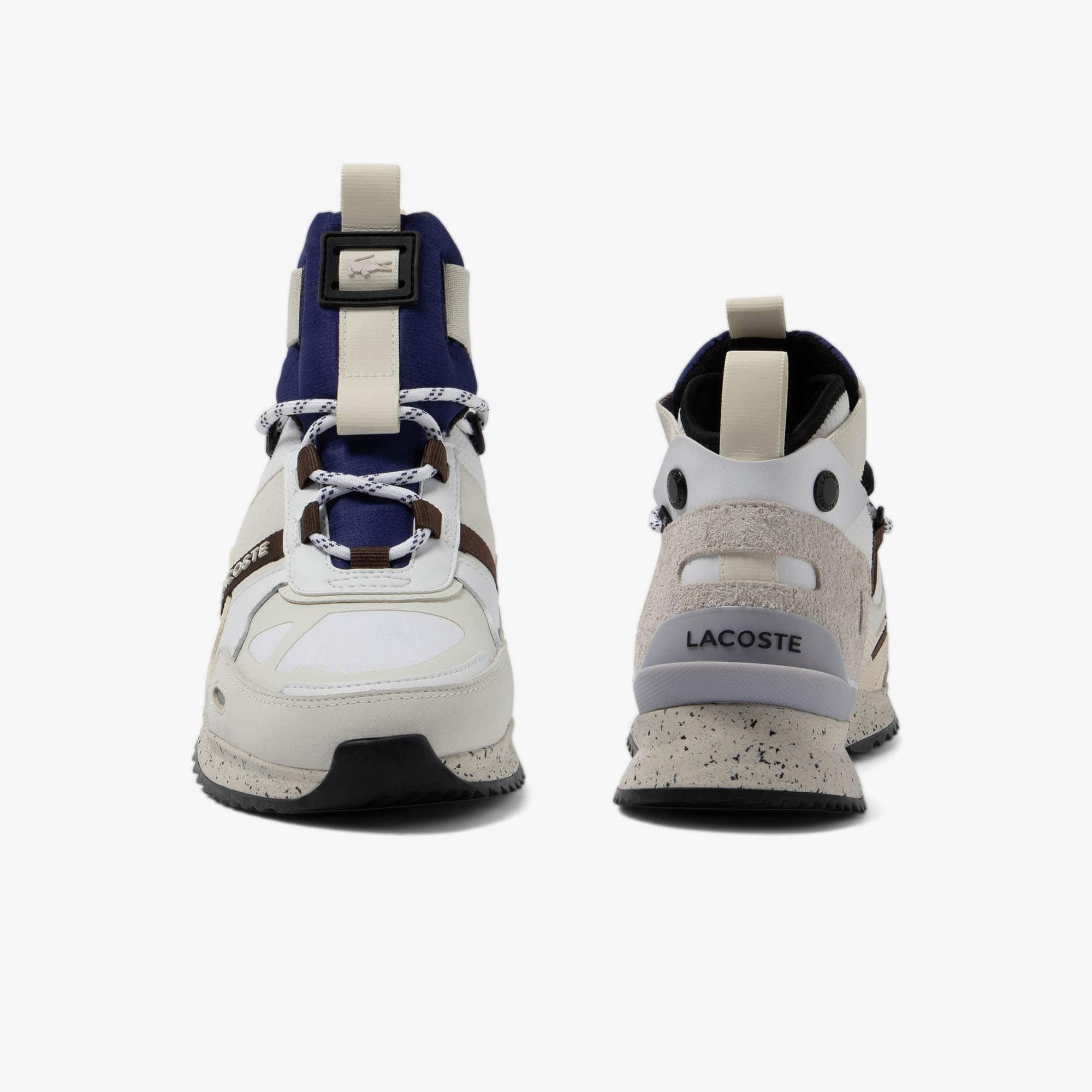 Men’s Suede Leather Run Breaker Boots - WHITE / NAVY
