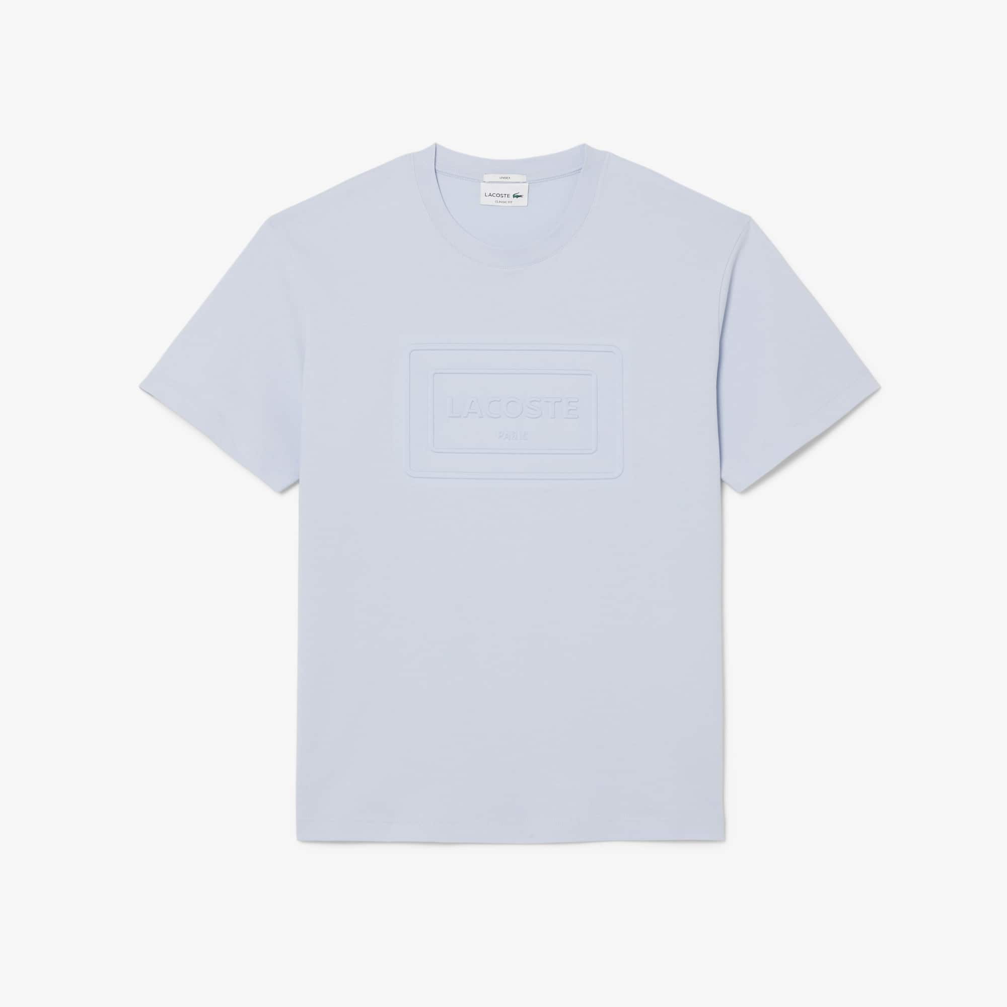 Embroidered Cotton T-Shirt - Phoenix blue